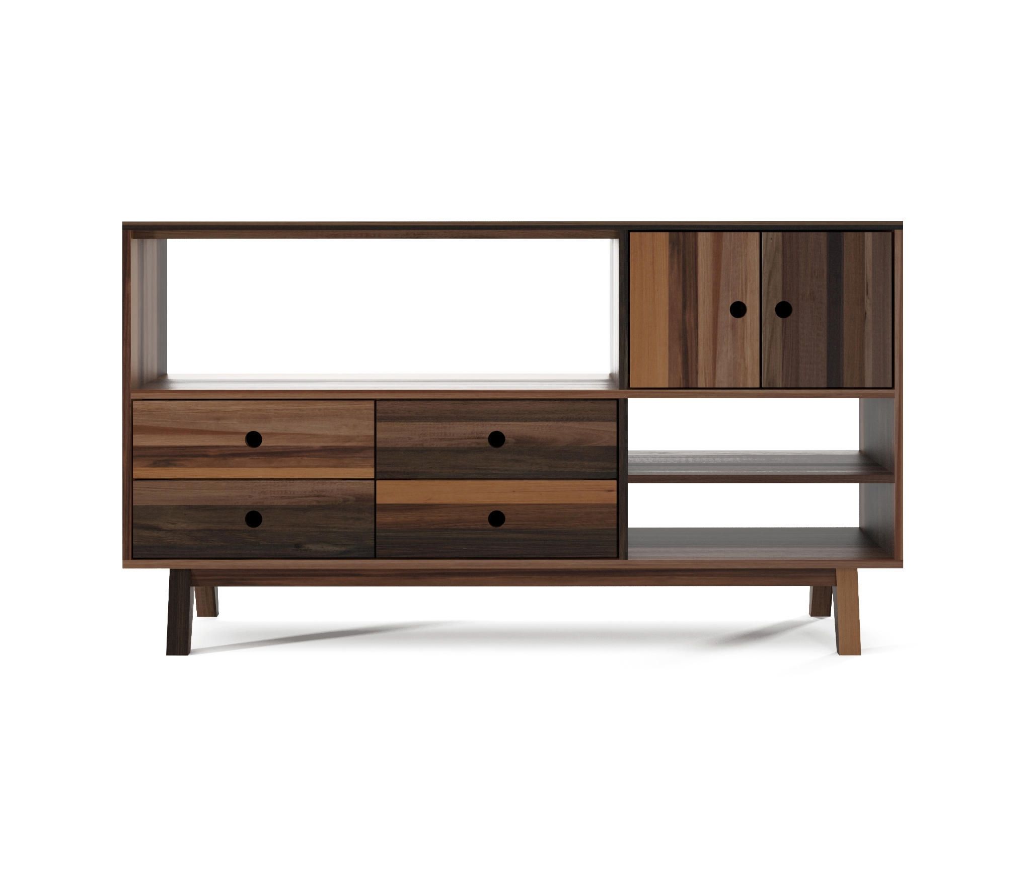 Brooklyn Sideboard 4 Drawers 2 Doors 3 Niches – Sideboards From With Regard To 3 Drawer/2 Door Sideboards (View 21 of 30)