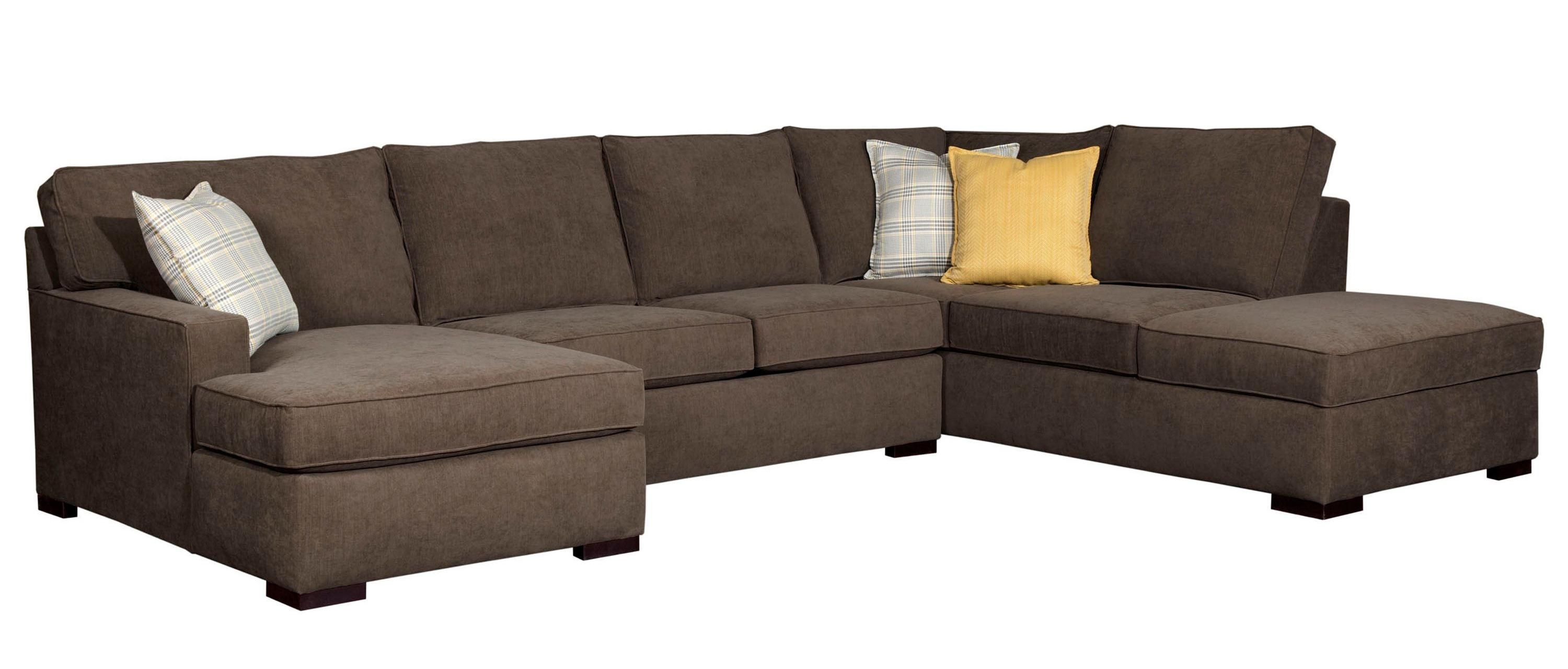 Broyhill Furniture Raphael Contemporary Sectional Sofa With Laf For Meyer 3 Piece Sectionals With Laf Chaise (View 7 of 30)