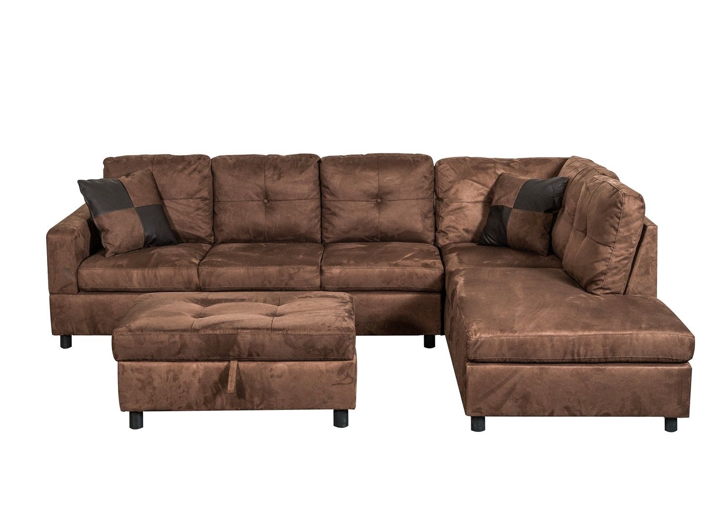 Charlton Home Richview Reversible Sectional Sofa With Ottoman | Wayfair For Collins Sofa Sectionals With Reversible Chaise (View 2 of 30)