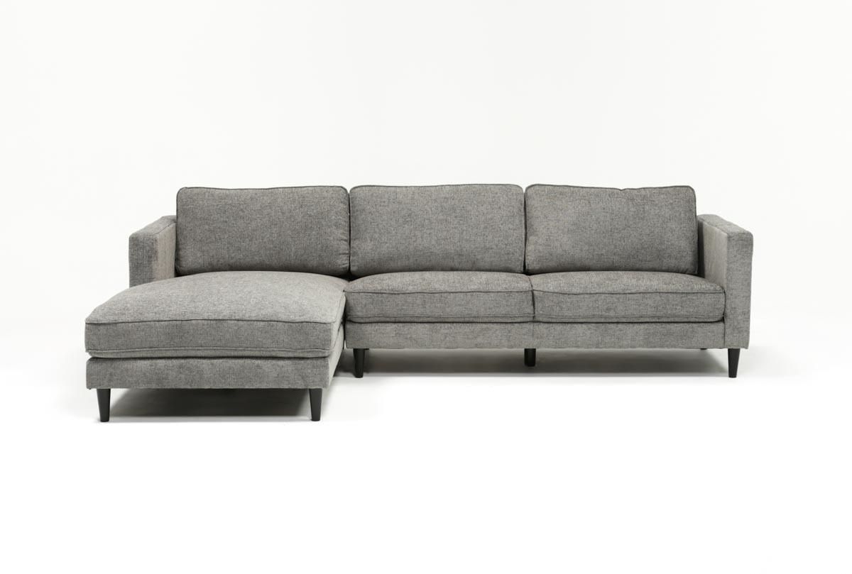 Cosmos Grey 2 Piece Sectional W/laf Chaise | Living Spaces Intended For Aquarius Dark Grey 2 Piece Sectionals With Laf Chaise (View 5 of 30)