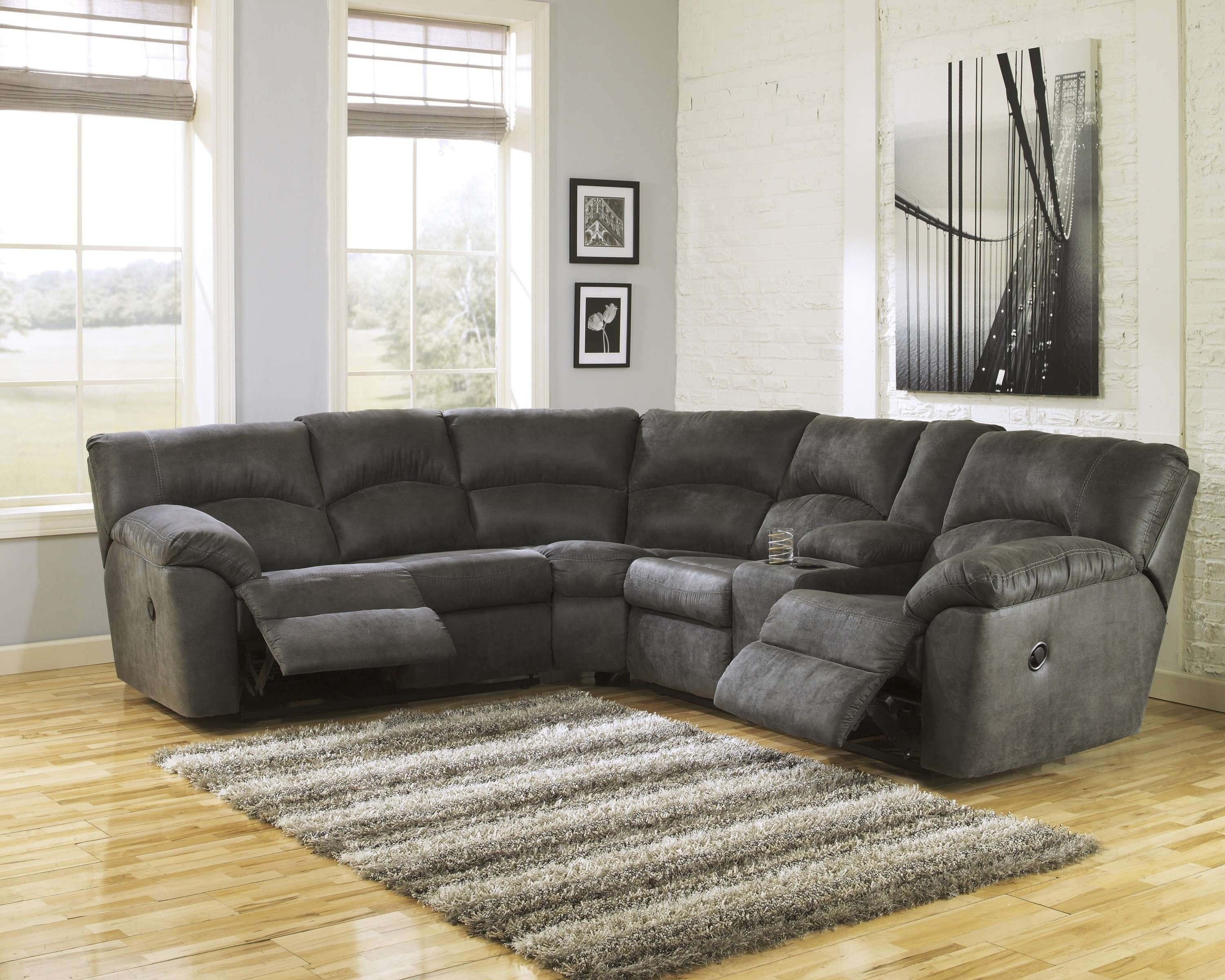 Dark Grey Sectional – Tidex Intended For Lucy Dark Grey 2 Piece Sectionals With Raf Chaise (Photo 13 of 30)