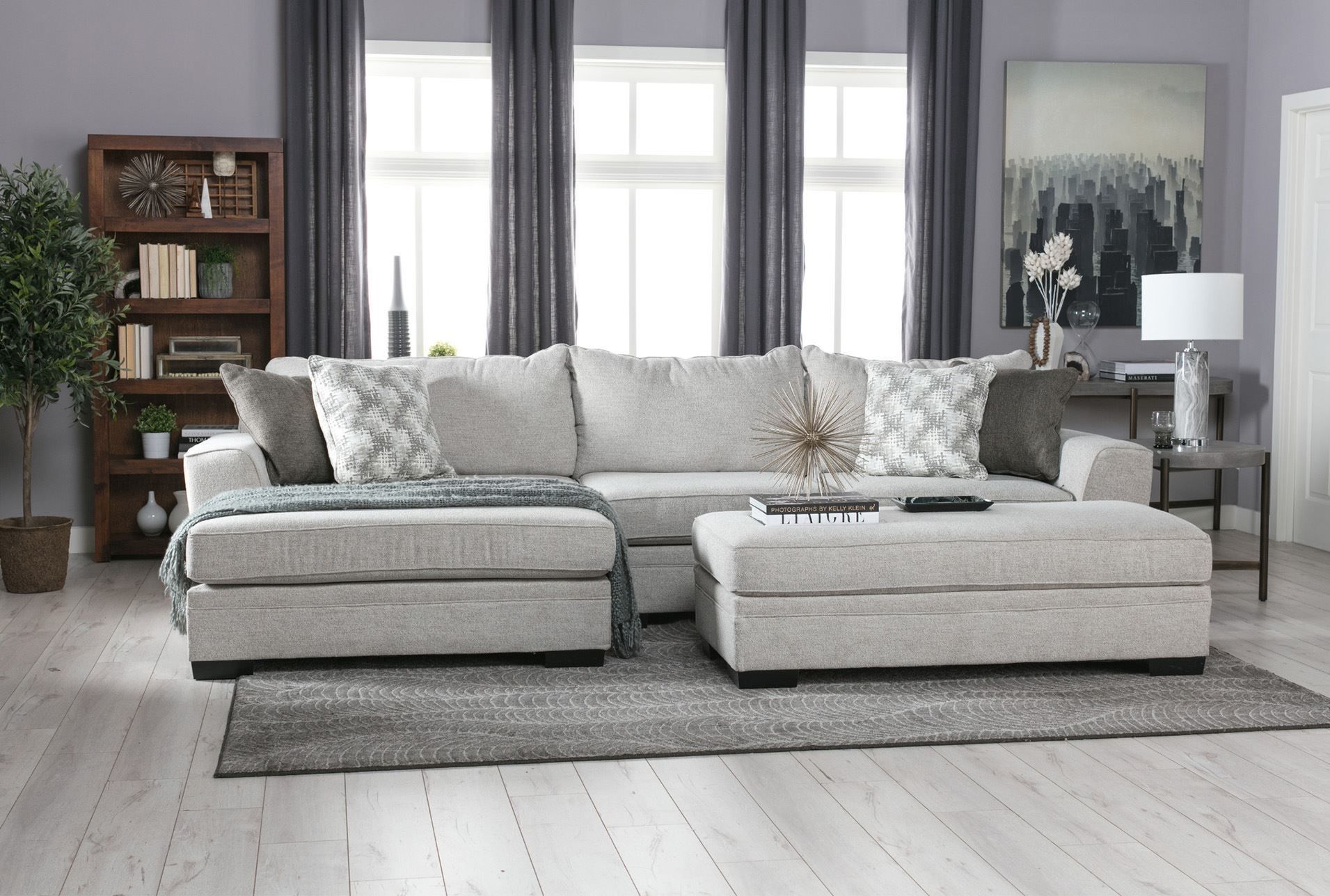 Delano 2 Piece Sectional W/laf Oversized Chaise | Sylvia Son Pertaining To Arrowmask 2 Piece Sectionals With Raf Chaise (Photo 12 of 30)