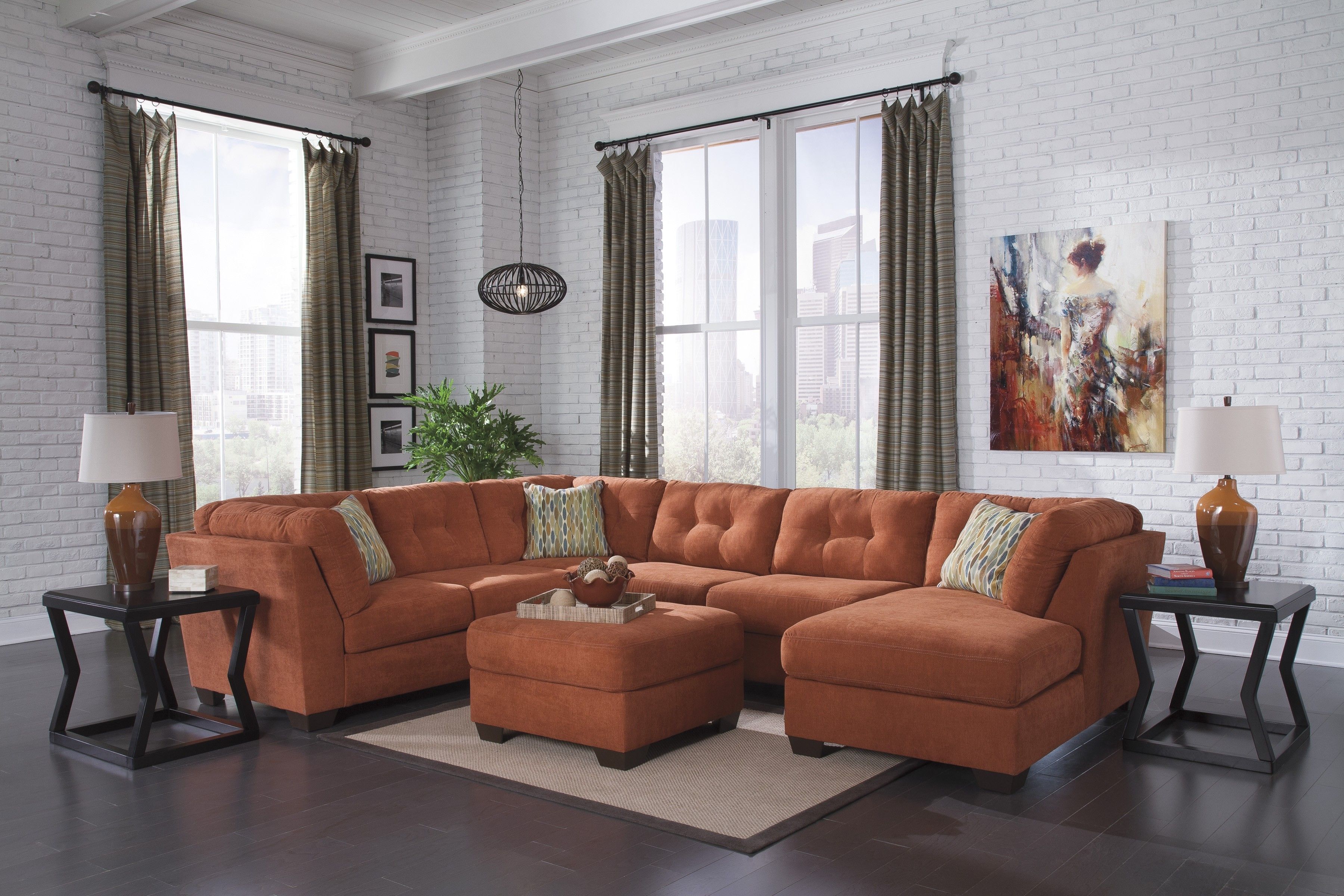 Delta Rust 19701 3 Pc Sectional Throughout Sierra Foam Ii 3 Piece Sectionals (View 23 of 30)