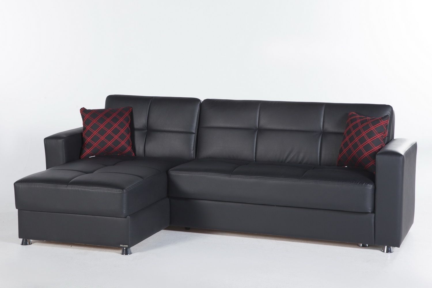 Elegant Sectional Sofa In Santa Glory Blackistikbal | Sectional Regarding Mcculla Sofa Sectionals With Reversible Chaise (View 13 of 30)