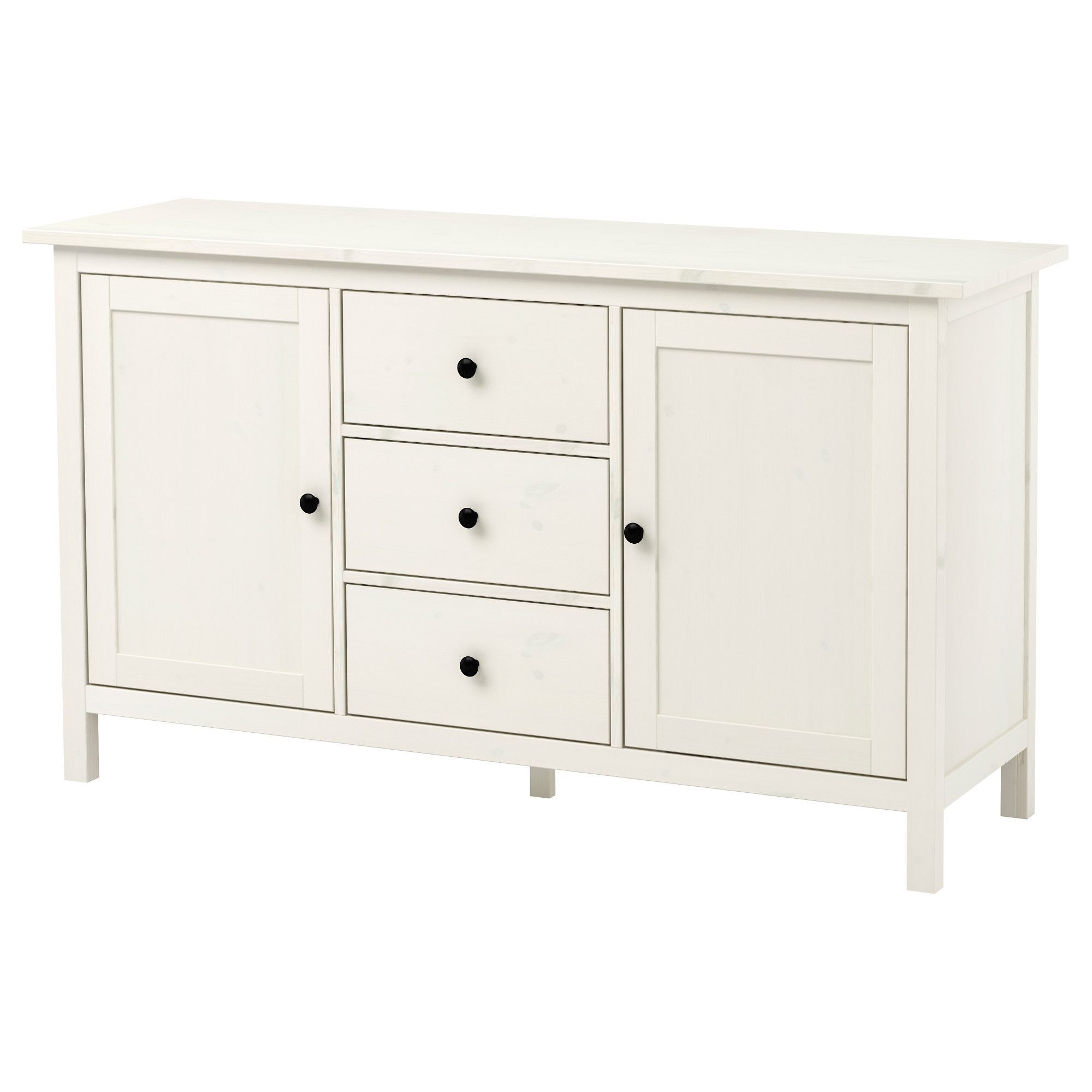Hemnes Sideboard, White Stain | Closets, Storage & Organization With Palazzo 87 Inch Sideboards (View 4 of 30)