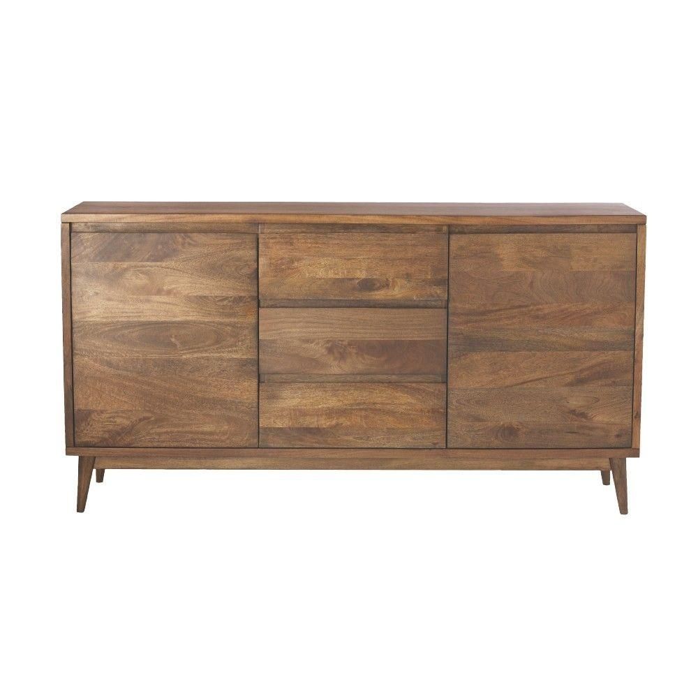 Home Decorators Collection Conrad Antique Natural Buffet 7761600950 In Antique Walnut Finish 2 Door/4 Drawer Sideboards (Photo 23 of 30)
