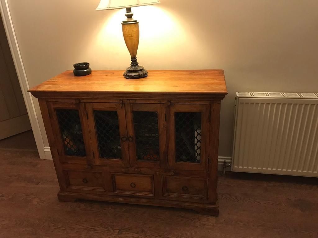 Jali/sheesham Indian Rosewood Sideboard | In Royton, Manchester Pertaining To 4 Door/4 Drawer Cast Jali Sideboards (View 11 of 30)