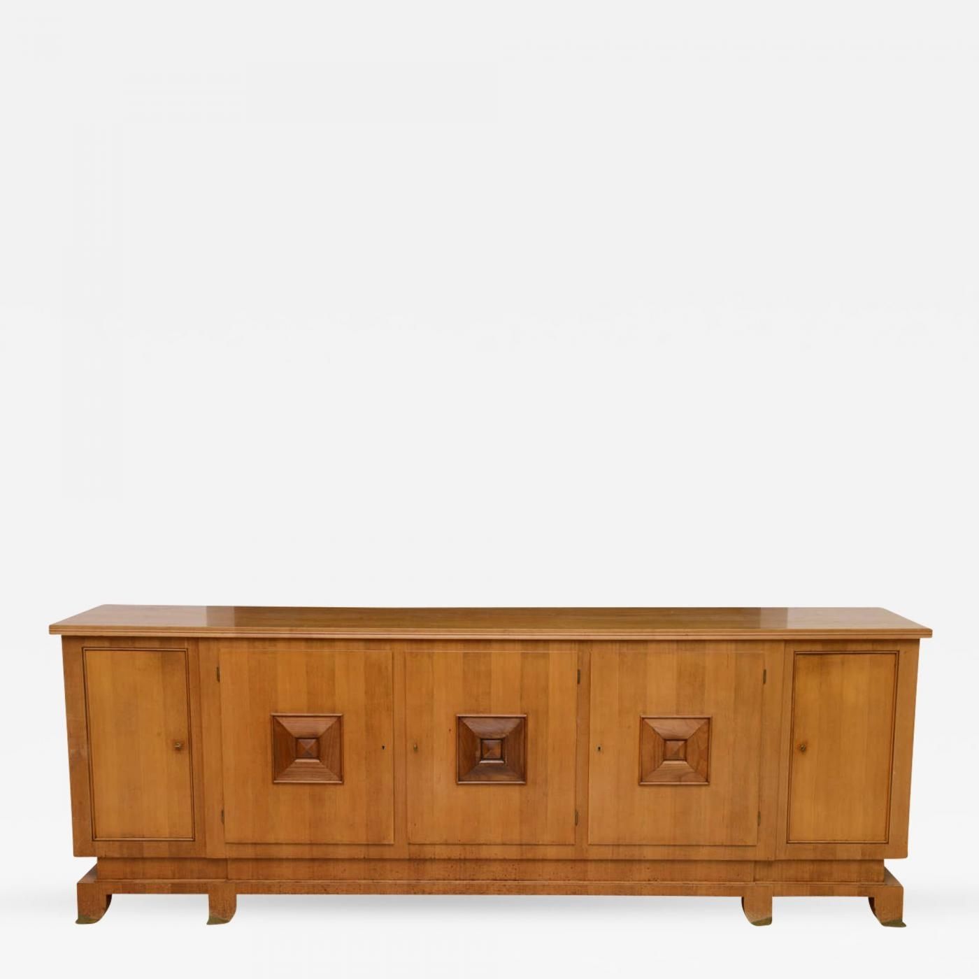 Jules Leleu – Fine French Modern Fruitwood Sideboard Or Buffet With Lockwood Sideboards (View 8 of 30)