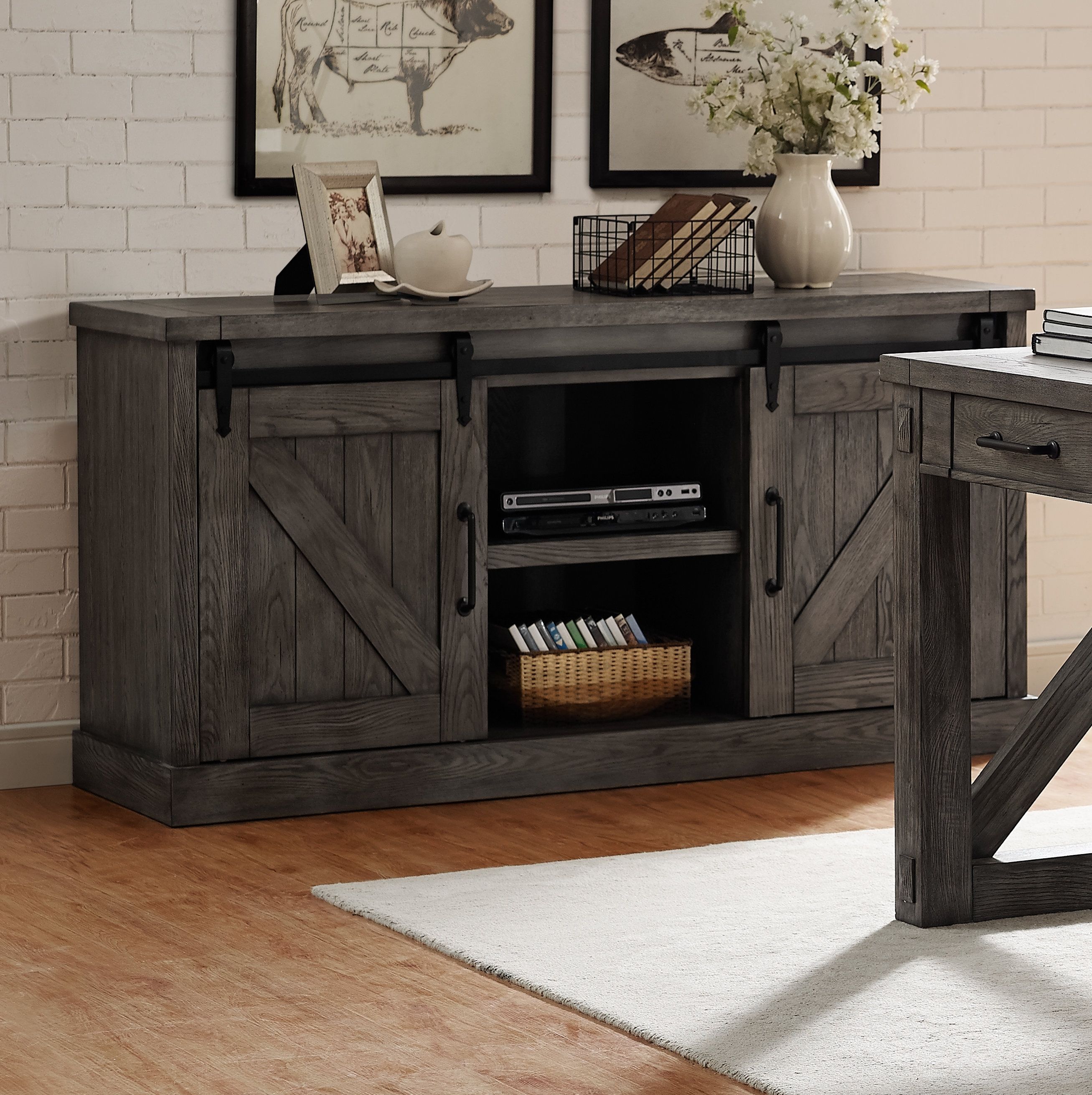 Laurel Foundry Modern Farmhouse Octave 60" Tv Stand | Birch Lane Intended For Reclaimed Elm 91 Inch Sideboards (Photo 25 of 30)