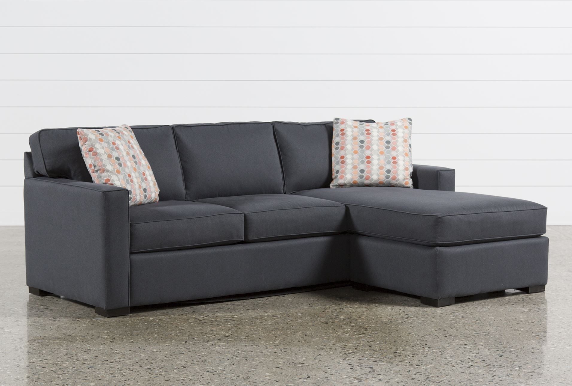 Living Spaces Sectional Cosmos Grey 2 Piece W Raf Chaise 206402 0 Regarding Cosmos Grey 2 Piece Sectionals With Raf Chaise (View 25 of 30)