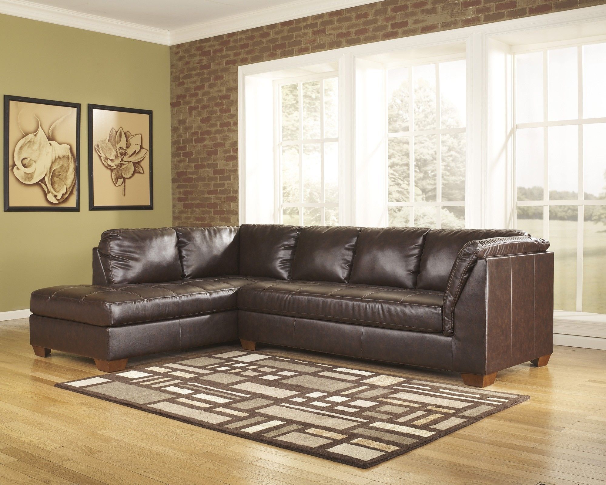 Lovely 2 Piece Sectional Sofa – Buildsimplehome For Evan 2 Piece Sectionals With Raf Chaise (View 18 of 30)