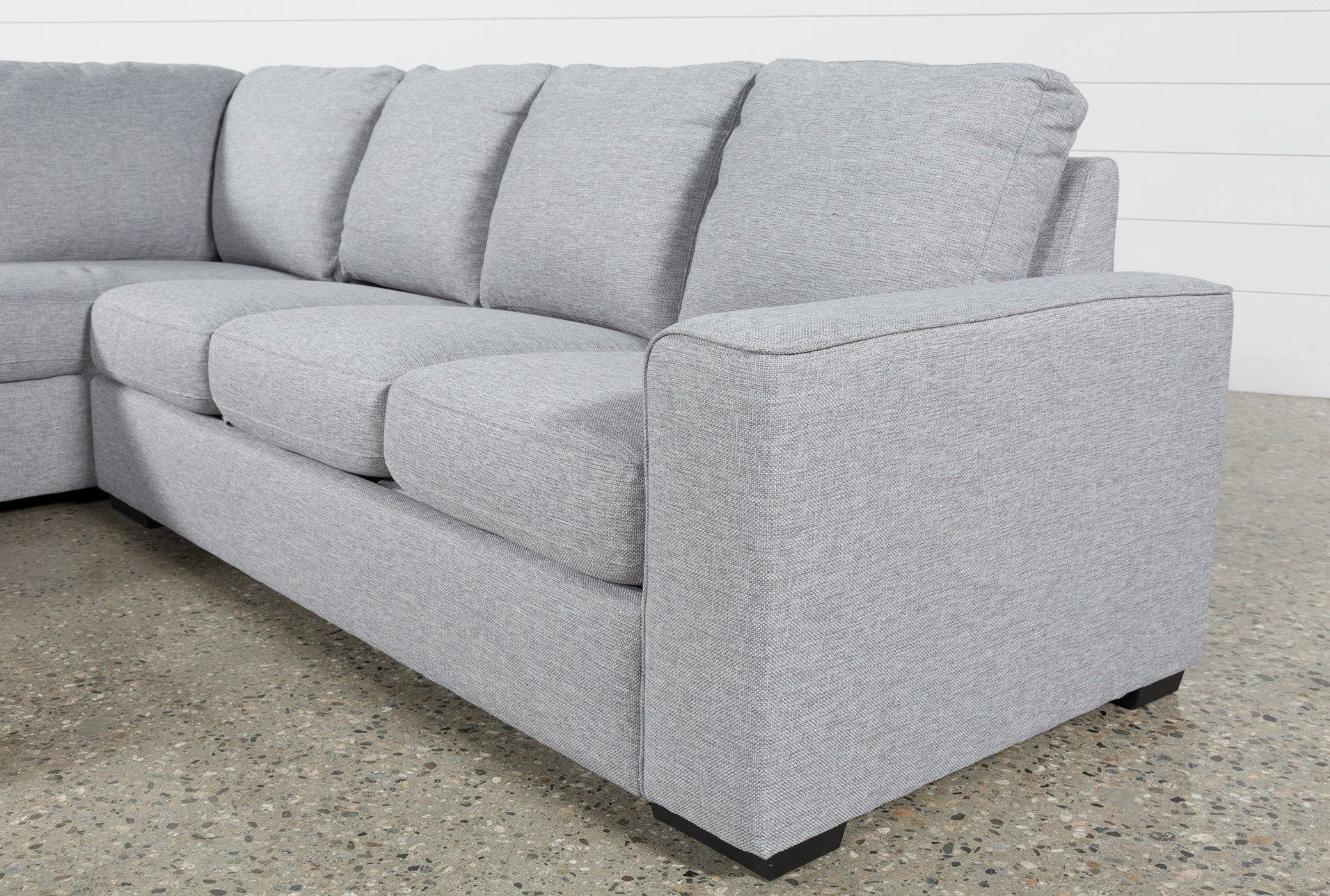 Lucy Grey 2 Piece Sectional W/laf Chaise | Gray And Room Inside Arrowmask 2 Piece Sectionals With Laf Chaise (View 9 of 30)