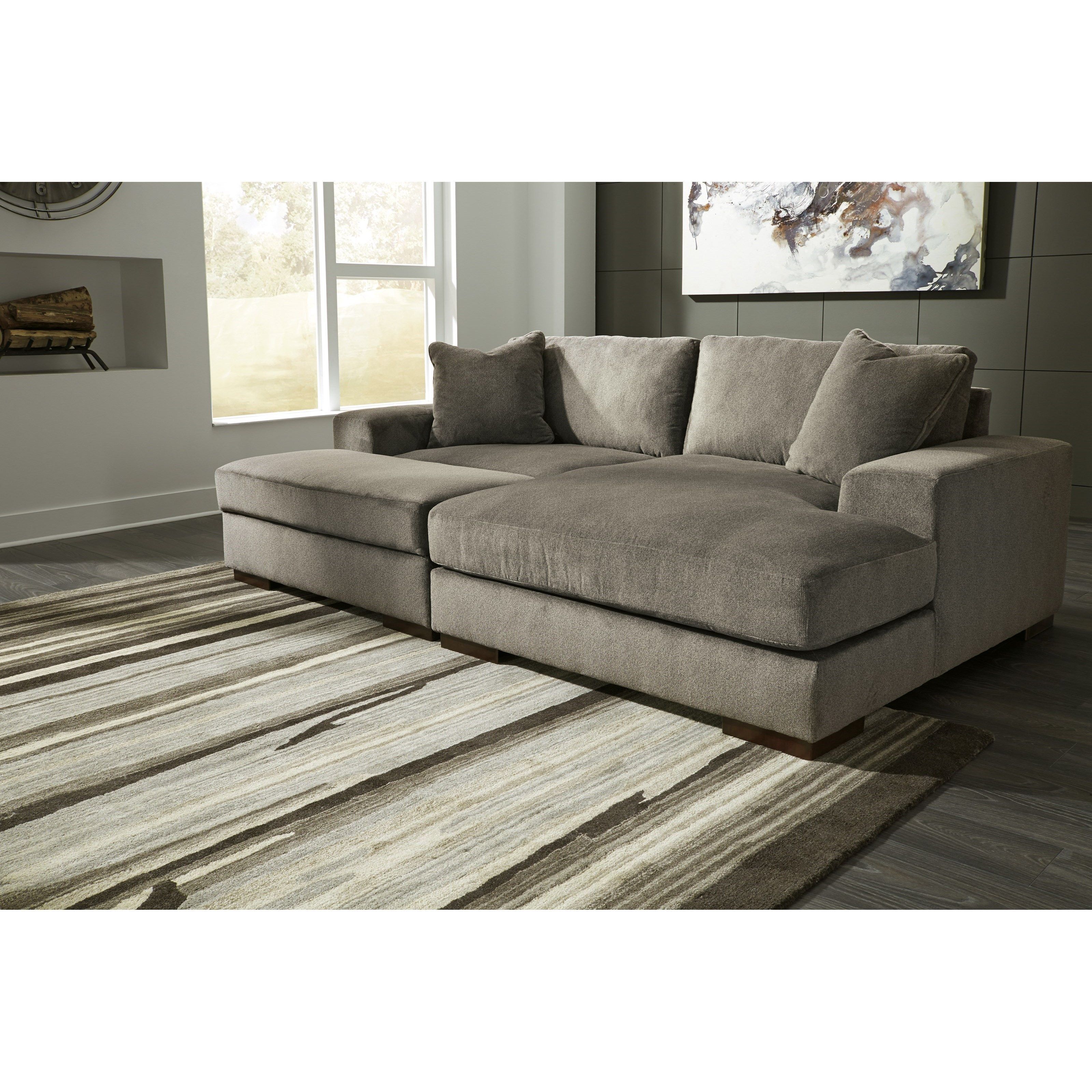 Manzani Contemporary 3 Piece Sectional With Ottomanbenchcraft In Benton 4 Piece Sectionals (View 7 of 30)