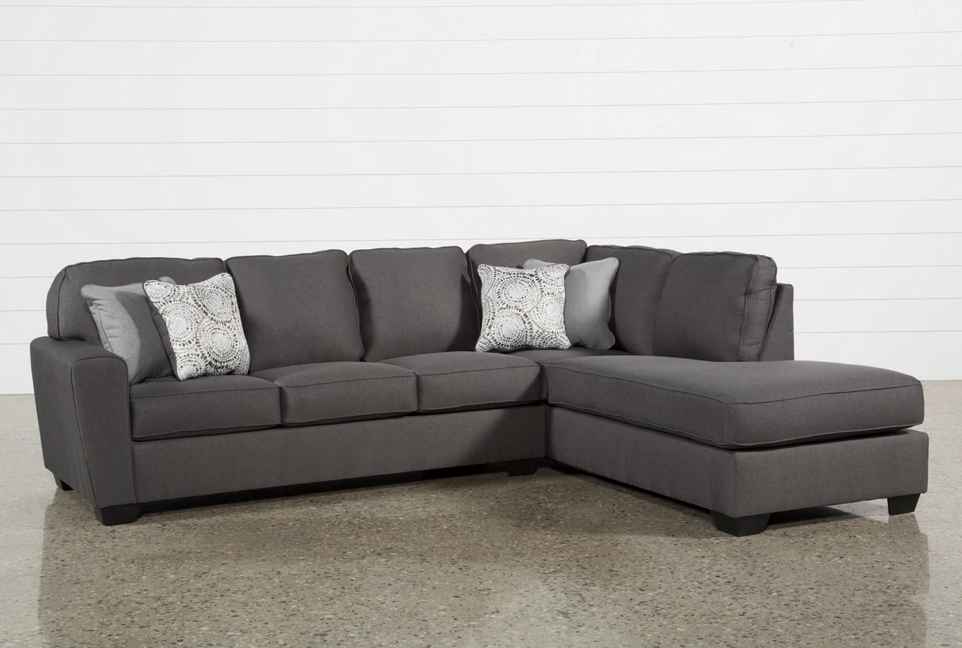 Mcdade Graphite 2 Piece Sectional W/raf Chaise | Livingroom Regarding Turdur 2 Piece Sectionals With Laf Loveseat (Photo 1 of 30)