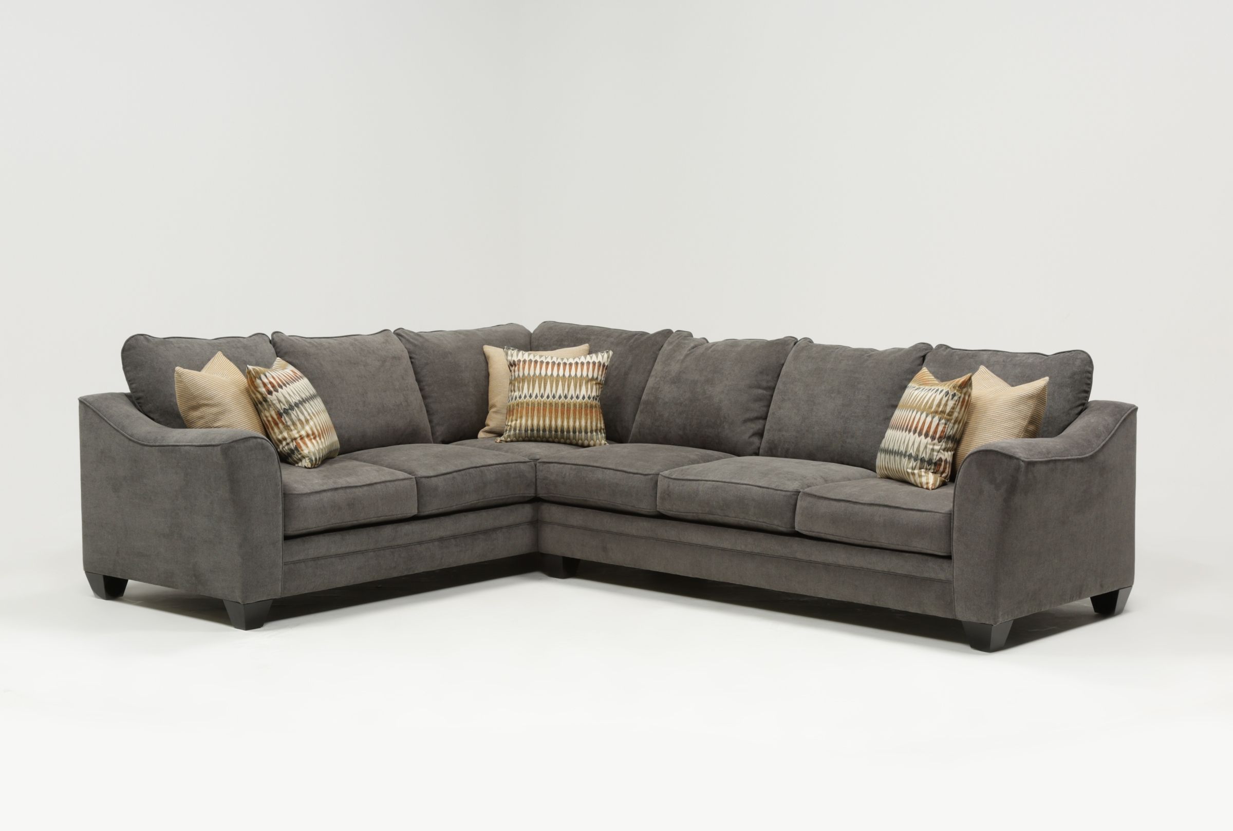 Mesa Foam 2 Piece Sectional | Living Spaces Regarding Turdur 3 Piece Sectionals With Raf Loveseat (View 2 of 30)