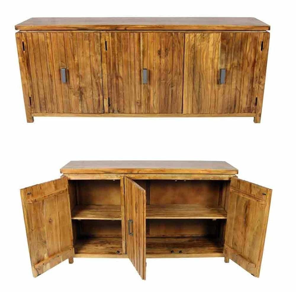 Meva Furniture – Spree Ogden 3 Door Sideboard In Acacia Wood Regarding Acacia Wood 4 Door Sideboards (View 13 of 30)