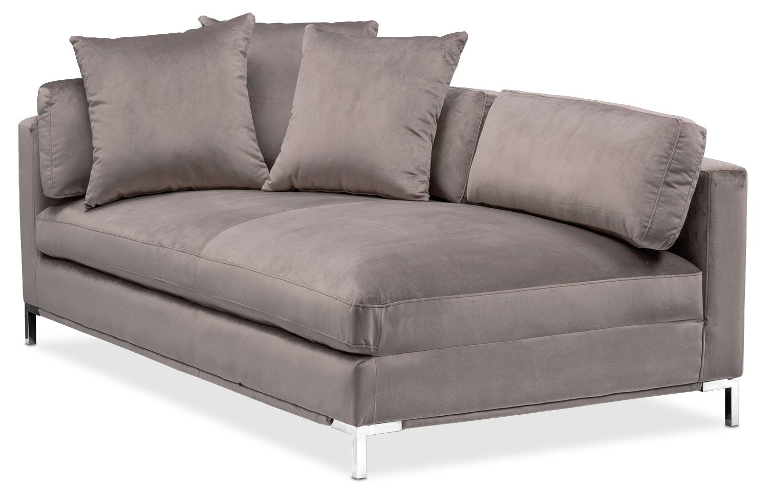 Moda 3 Piece Sectional With Left Facing Chaise – Oyster | Value City Within Nico Grey Sectionals With Left Facing Storage Chaise (Photo 16 of 30)