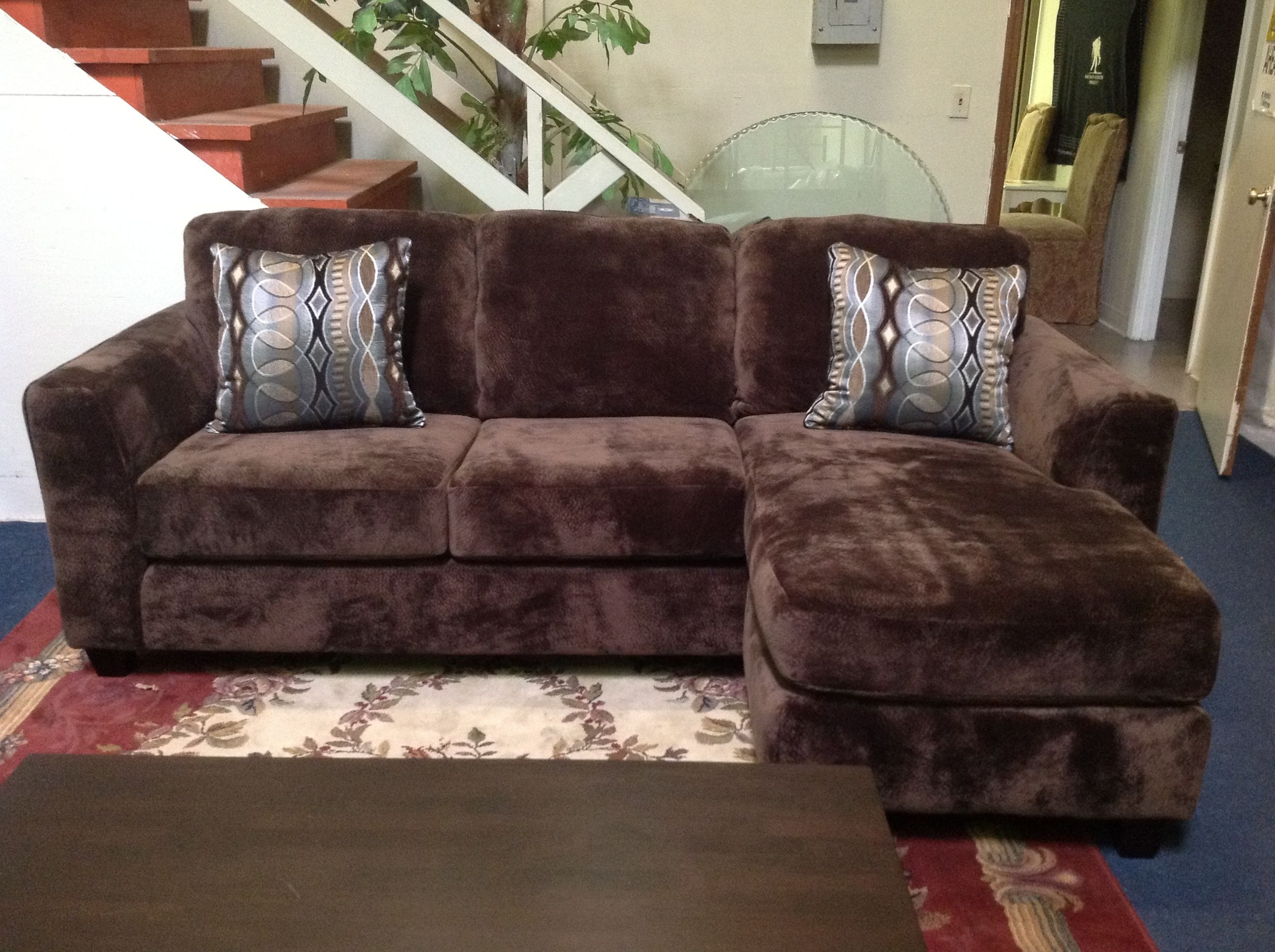 Modern Chesterfield Sofa Distressed Table Ashley Benton Blu Dot Throughout Benton 4 Piece Sectionals (View 22 of 30)