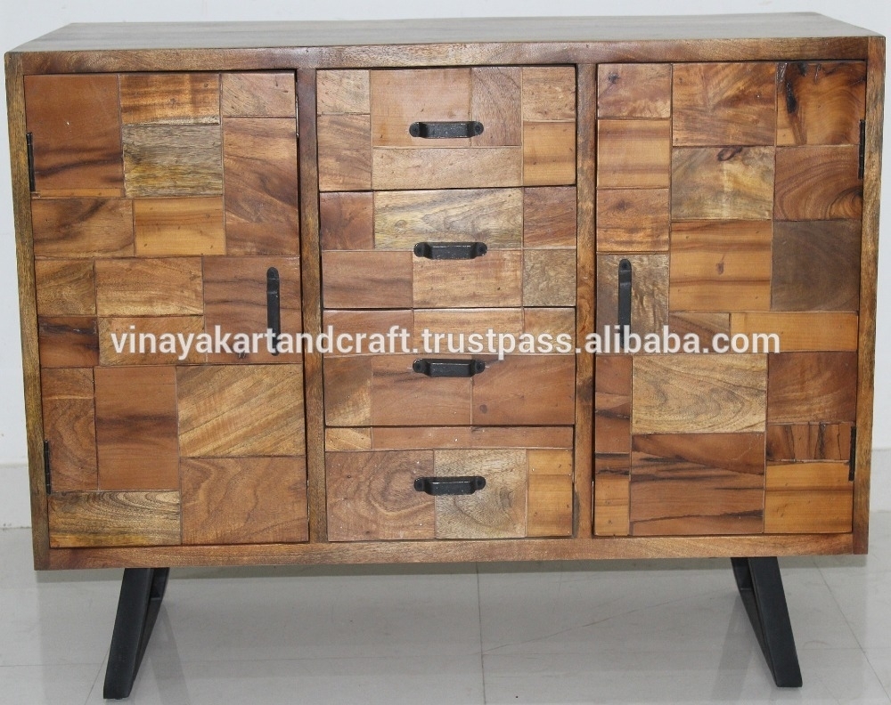 Featured Photo of 2024 Popular Corrugated Natural 6-door Sideboards