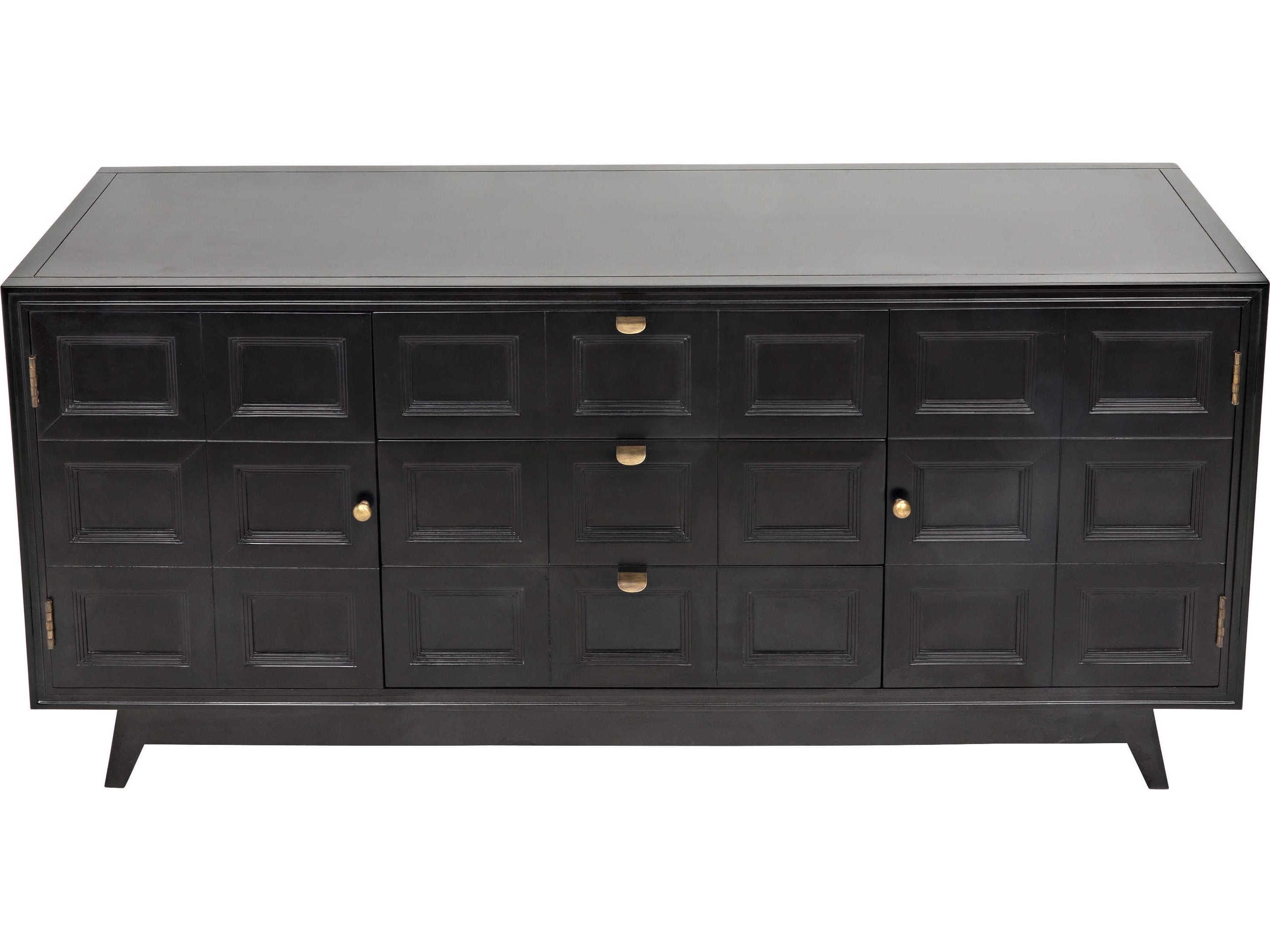 Noir Furniture Wyatt Charcoal 73'' X 23'' Sideboard | Noigcon249ch Intended For Wyatt Sideboards (View 9 of 30)