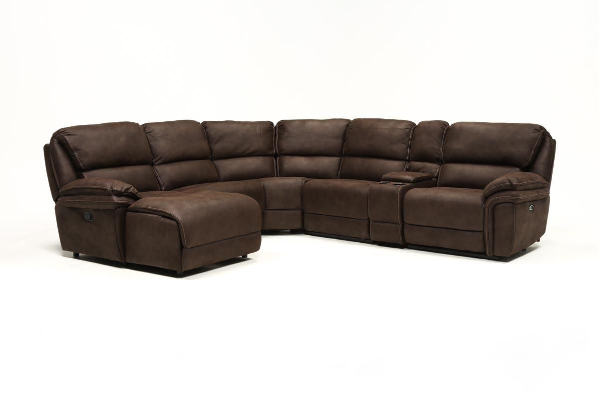 Norfolk Chocolate 6 Piece Sectional W/laf Chaise | Living Spaces With Regard To Norfolk Chocolate 3 Piece Sectionals With Raf Chaise (View 5 of 30)