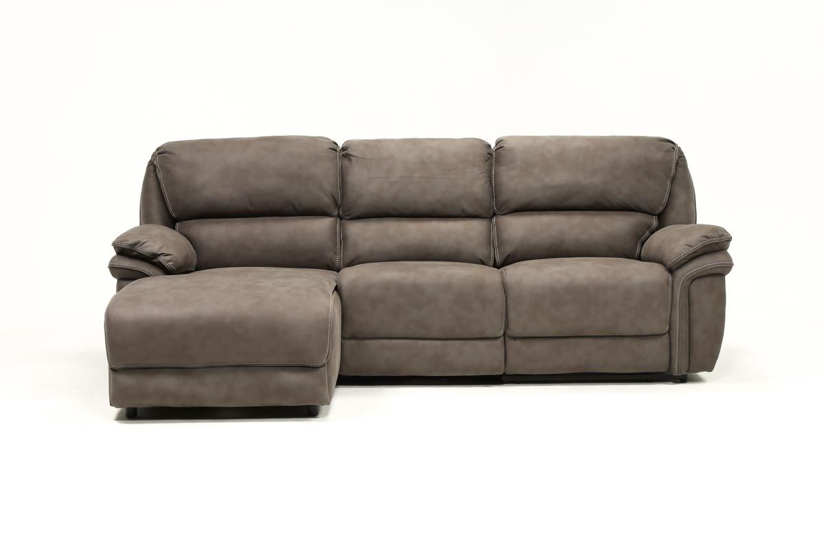 Norfolk Grey 3 Piece Sectional W/laf Chaise | Living Spaces For Norfolk Grey 6 Piece Sectionals With Laf Chaise (View 3 of 30)