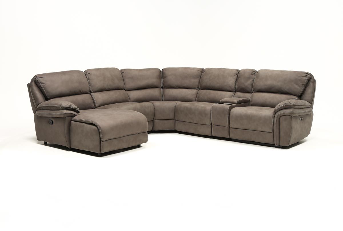 Norfolk Grey 6 Piece Sectional W/laf Chaise | Living Spaces For Norfolk Grey 6 Piece Sectionals With Laf Chaise (Photo 1 of 30)