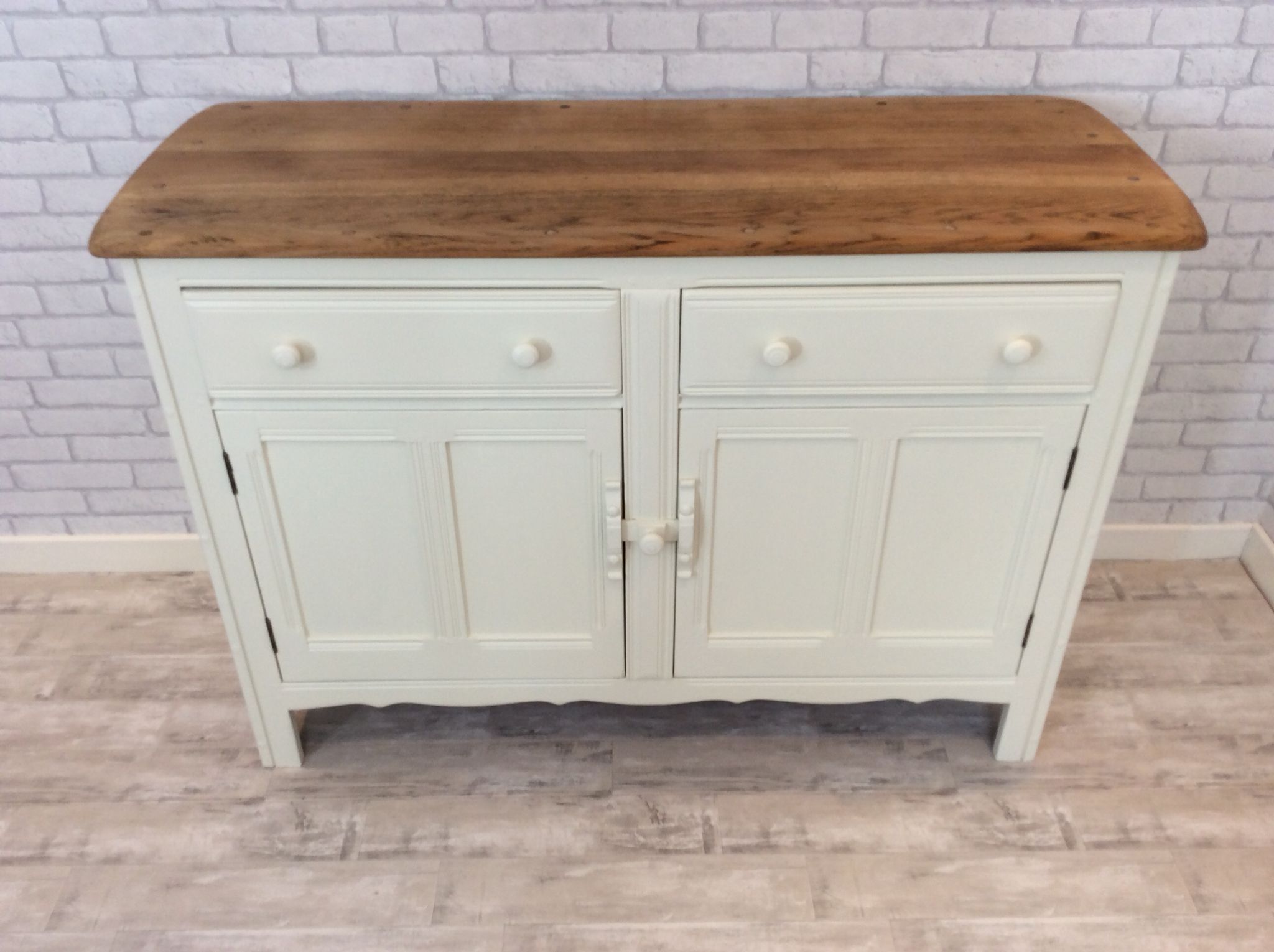 Original Ercol Sideboard, Stripped And Painted – Looking Good! | My In Reclaimed Elm 91 Inch Sideboards (View 17 of 30)