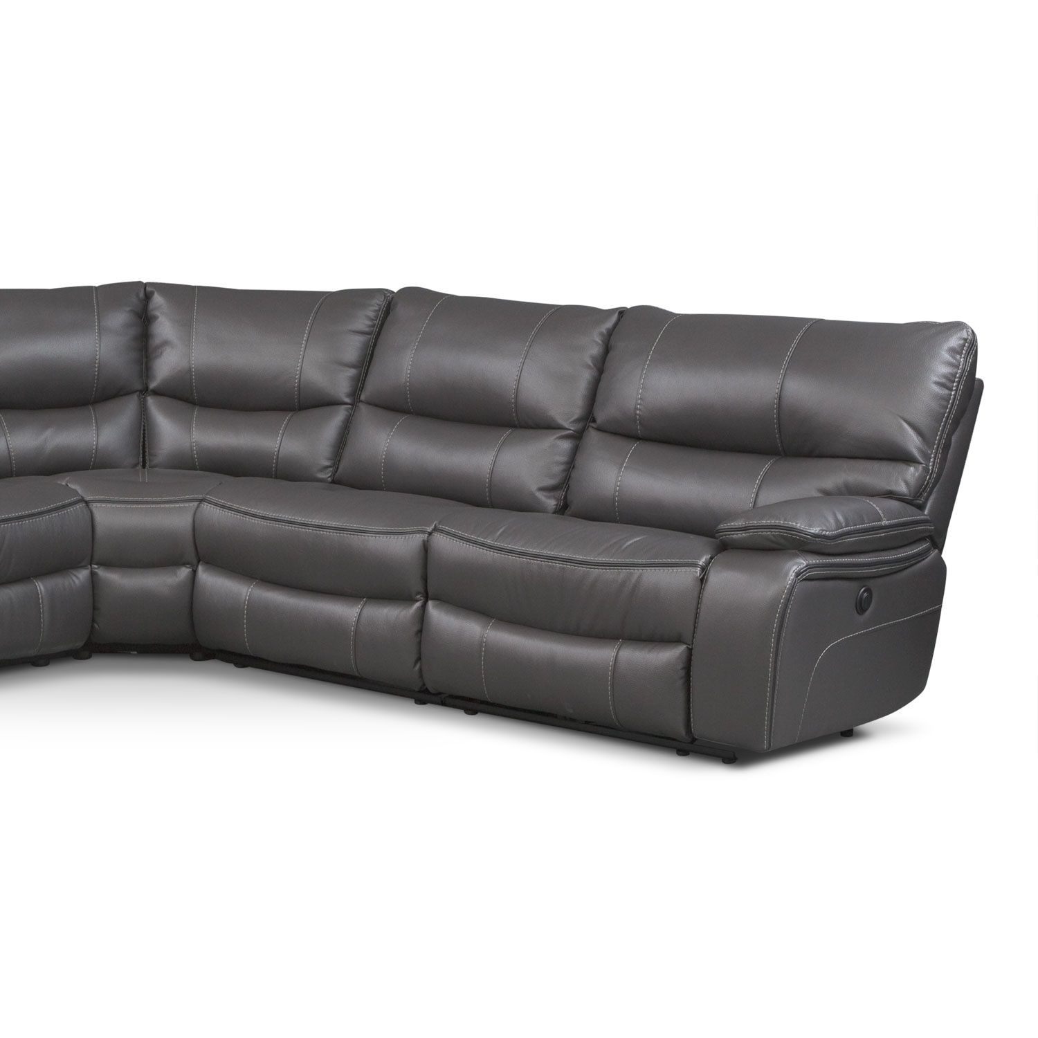Orlando 6 Piece Power Reclining Sectional With 1 Stationary Chair Inside Kristen Silver Grey 6 Piece Power Reclining Sectionals (Photo 10 of 30)