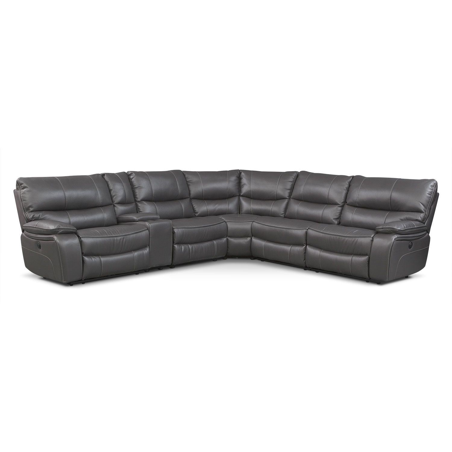 Orlando 6 Piece Power Reclining Sectional With 1 Stationary Chair With Regard To Kristen Silver Grey 6 Piece Power Reclining Sectionals (Photo 7 of 30)