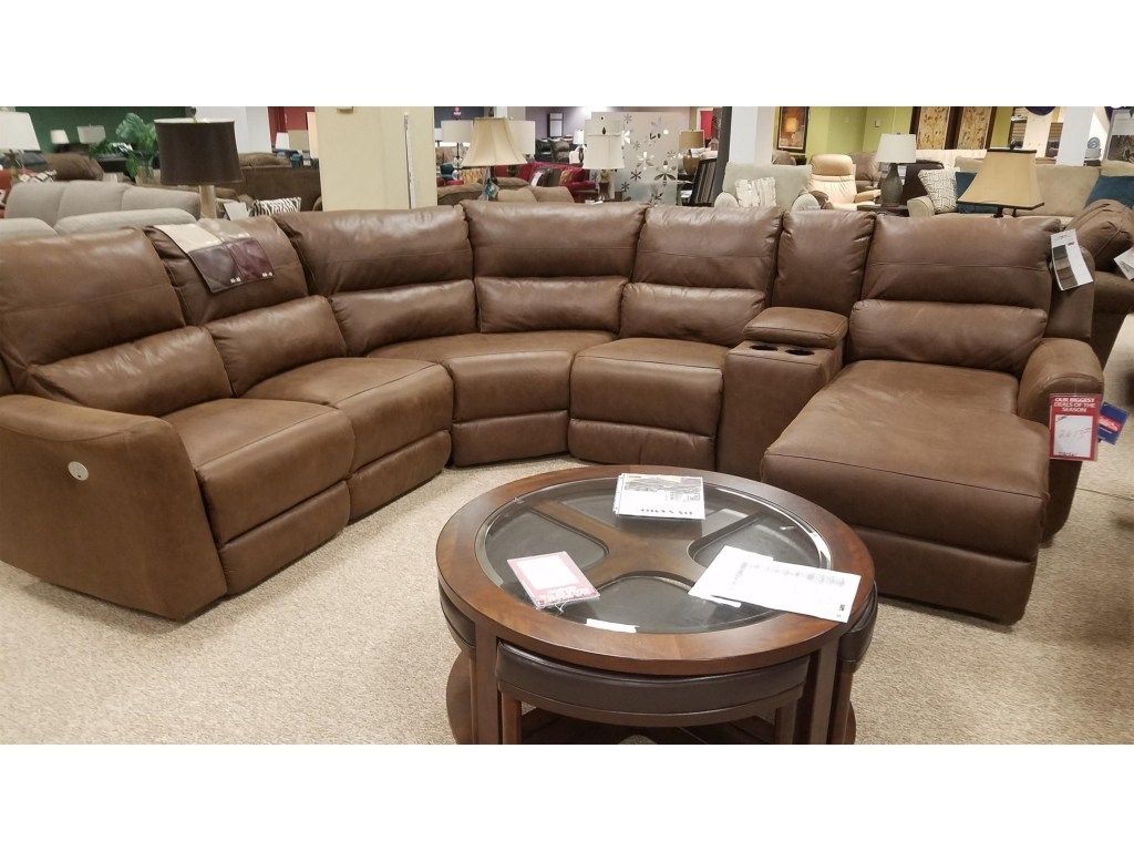Power Sectional – Tidex Within Denali Charcoal Grey 6 Piece Reclining Sectionals With 2 Power Headrests (Photo 24 of 30)