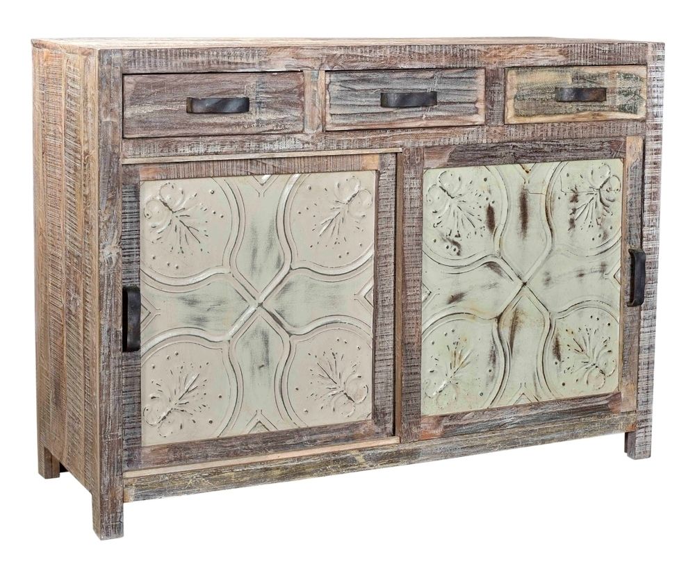 Featured Photo of 30 The Best Reclaimed Sideboards with Metal Panel