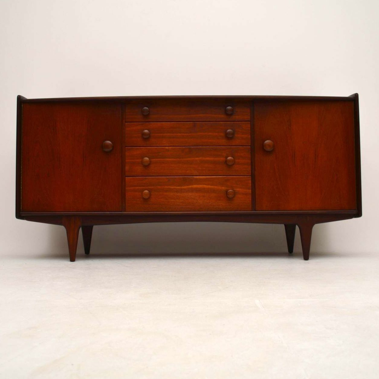 Retro Teak & Afromosia Sideboardjohn Herbert For Younger Vintage Intended For Aged Brass Sideboards (View 8 of 30)