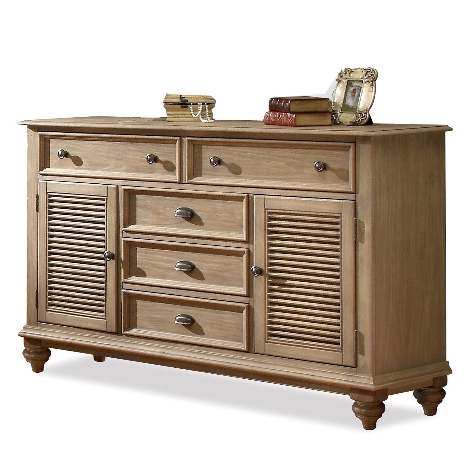 Riverside Furniture Coventry Shutter Door Dresser With 5 Drawers Throughout Rani 4 Door Sideboards (View 12 of 30)
