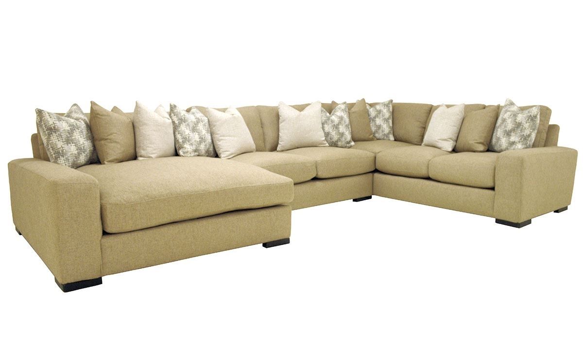 Sawyer 3 Pc Sectional Sofa With Oversized Chaise | The Dump Luxe Within Norfolk Grey 6 Piece Sectionals With Laf Chaise (Photo 11 of 30)
