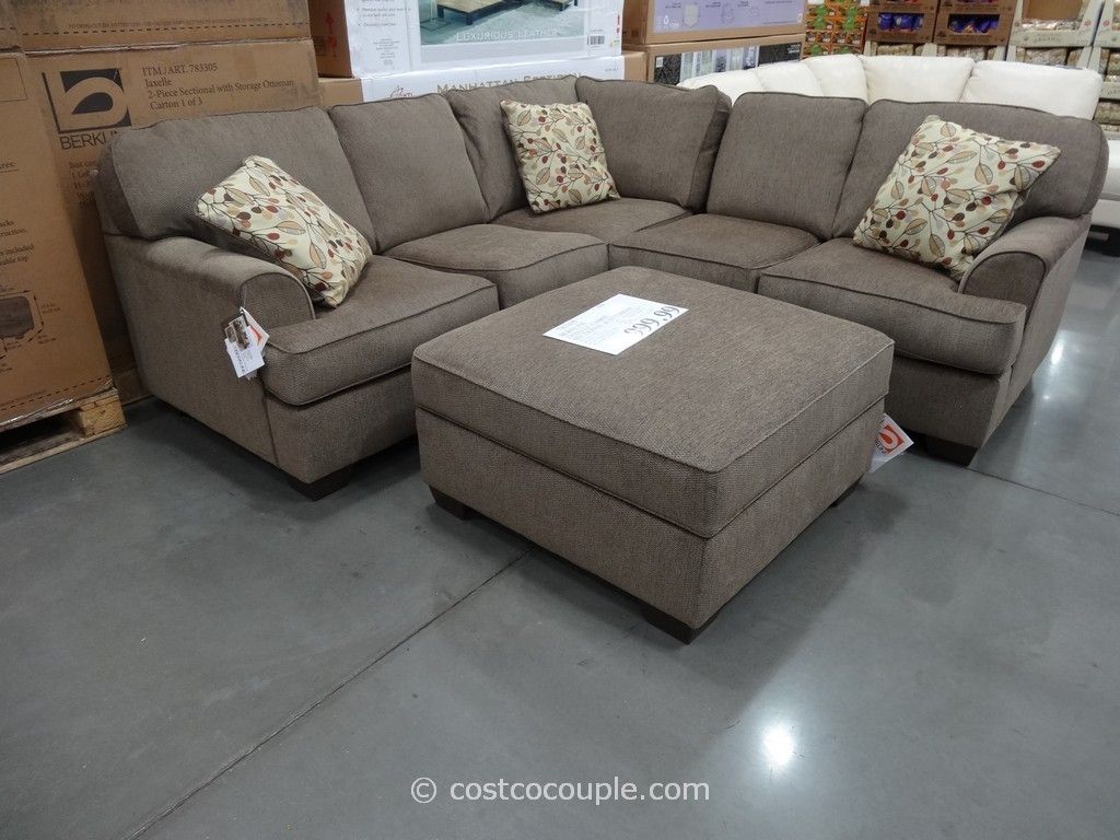 Sectionals Sofas Costco | Home Decoration Club Within Burton Leather 3 Piece Sectionals With Ottoman (View 5 of 30)