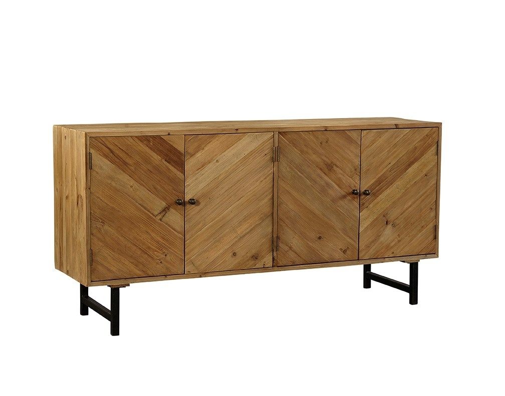 Sideboards, Cabinets, Shelving With Rustic Black & Zebra Pine Sideboards (View 11 of 30)