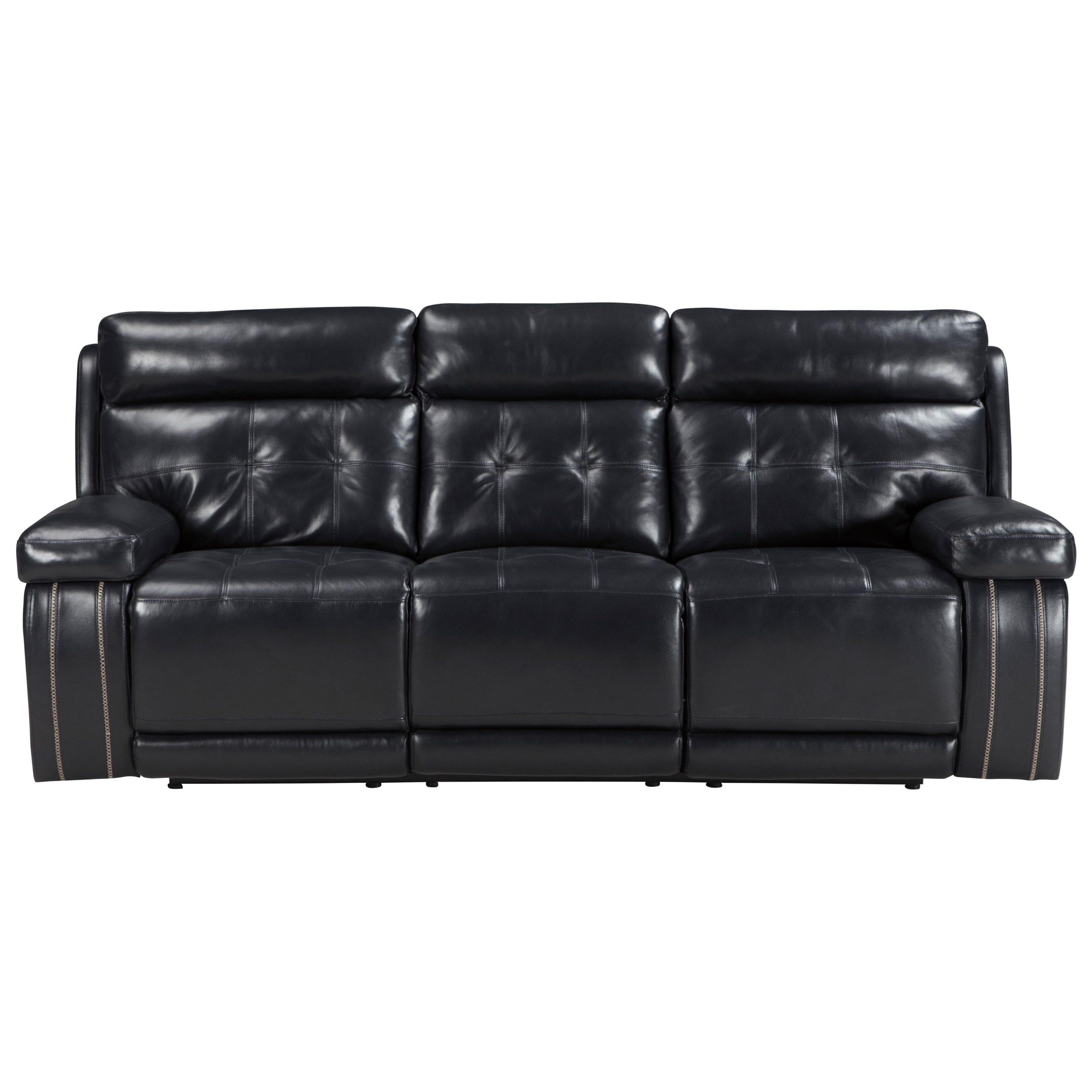 Signature Designashley Graford Leather Match Power Reclining Throughout Denali Charcoal Grey 6 Piece Reclining Sectionals With 2 Power Headrests (Photo 16 of 30)