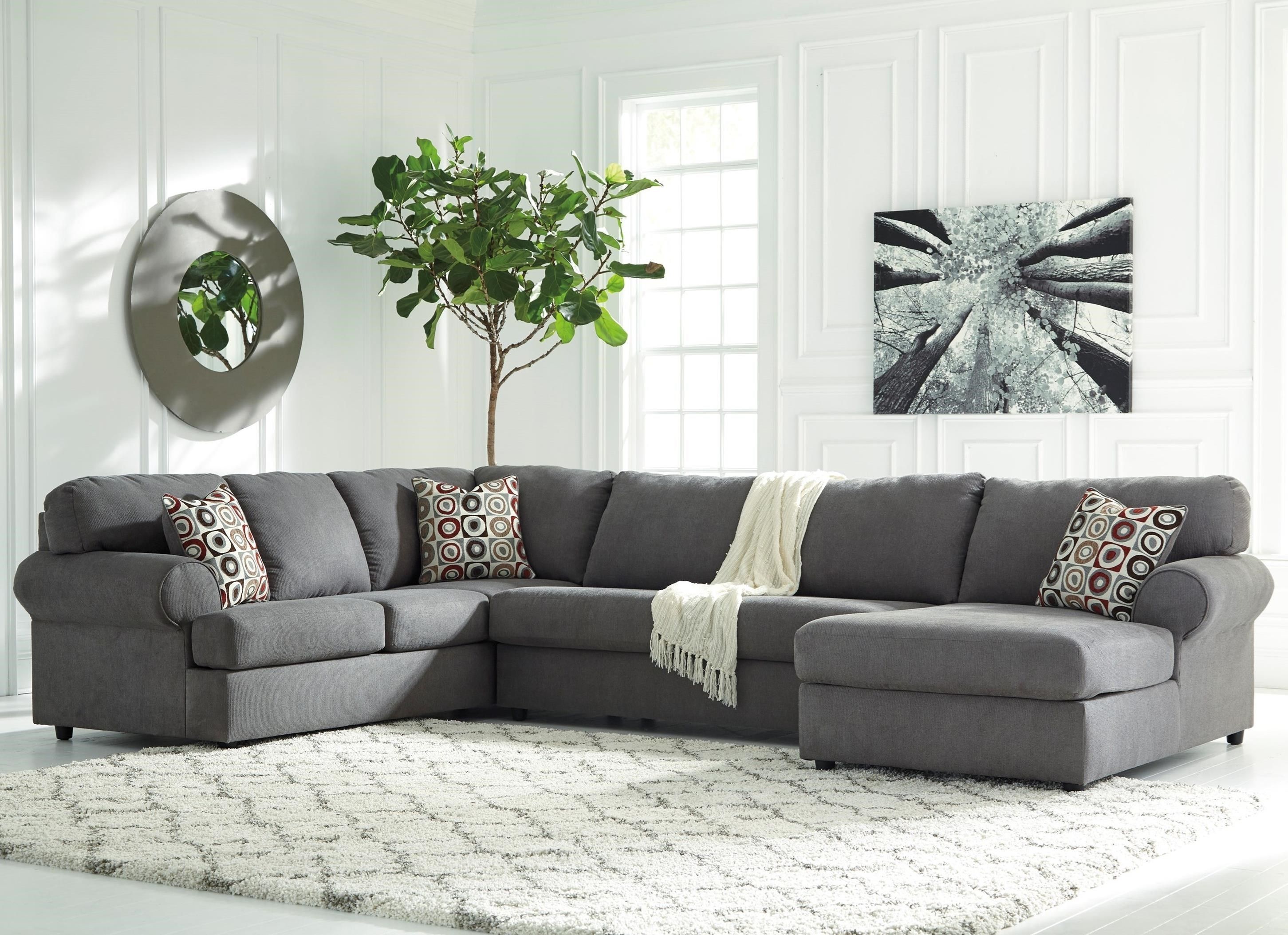 Signature Designashley Jayceon 3 Piece Sectional With Right Inside Benton 4 Piece Sectionals (View 18 of 30)