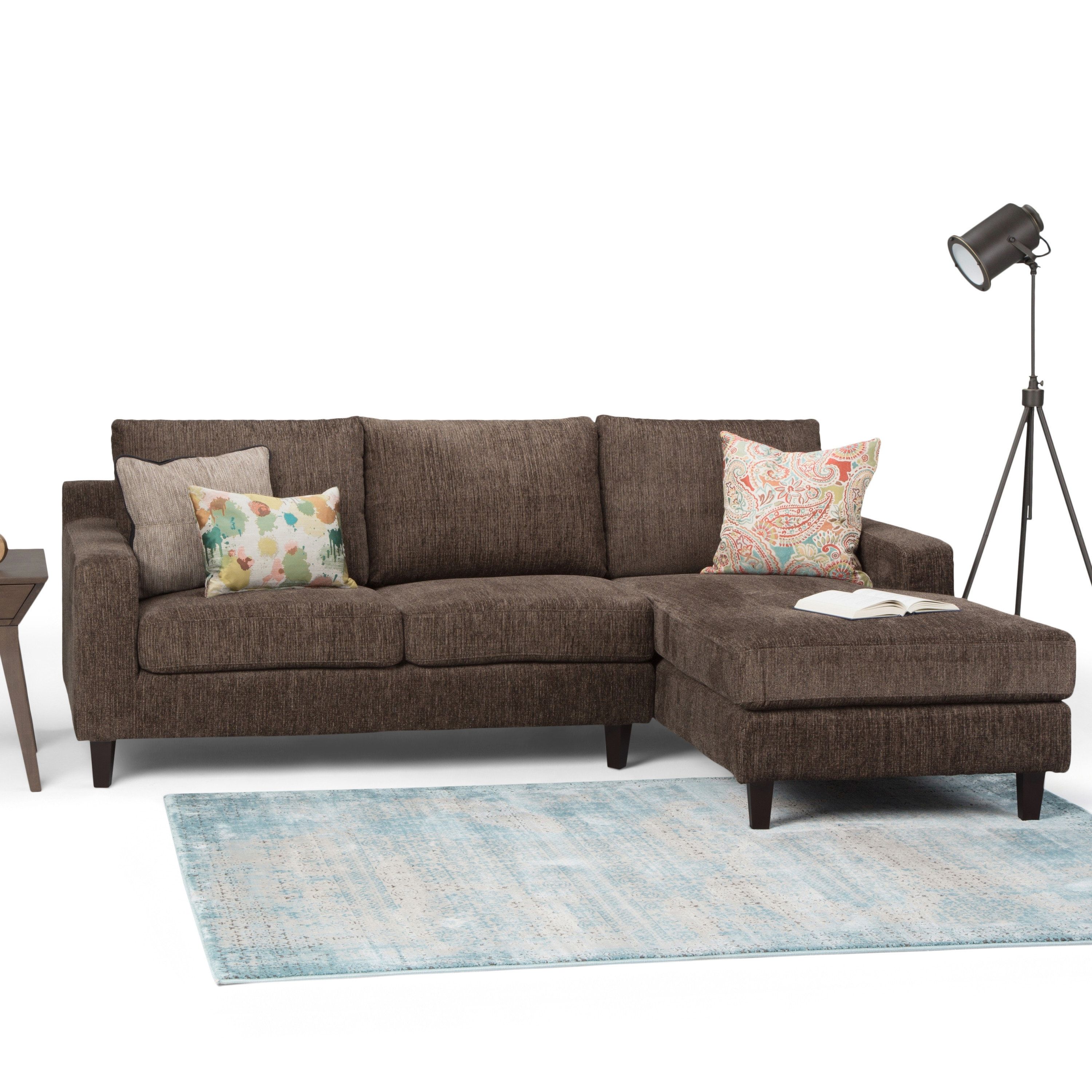 Simpli Home Marisa Sectional With Ottoman | Wayfair Throughout Marissa Ii 3 Piece Sectionals (View 12 of 30)