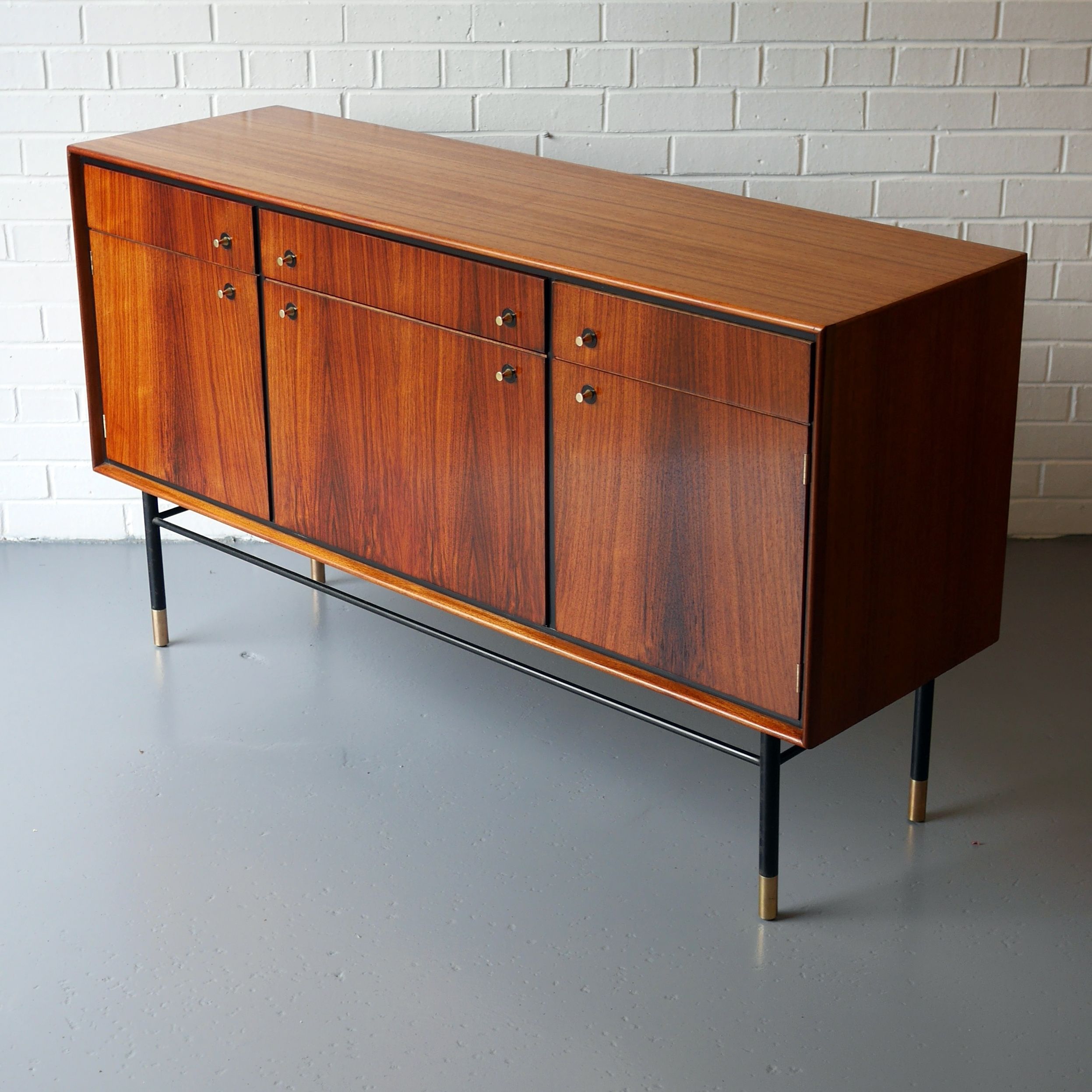 Stunning 50's Heals Rosewood And Mahogany Sideboard – Sweet Vintage For Vintage Brown Textured Sideboards (View 10 of 30)