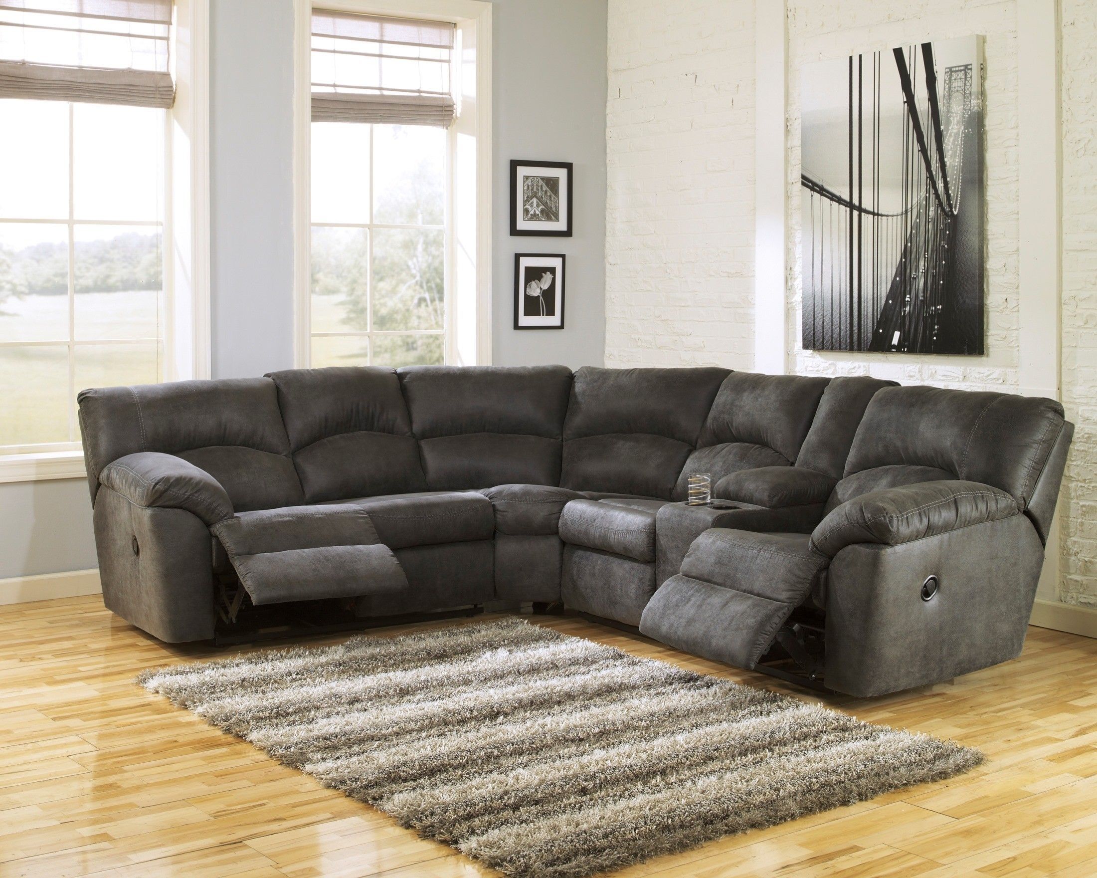 Tambo Pewter, Asl 27801 48 49, Ashley Furniture | My Livingroom In Norfolk Grey 6 Piece Sectionals With Laf Chaise (Photo 19 of 30)