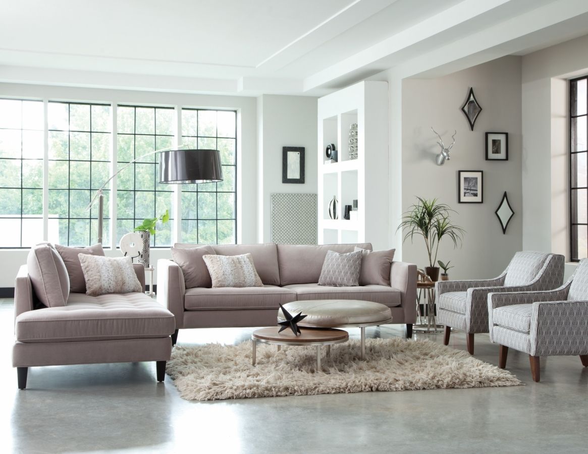 The Calista Collection | Modern Sofa | Jonathan Louis With Tatum Dark Grey 2 Piece Sectionals With Raf Chaise (Photo 30 of 30)