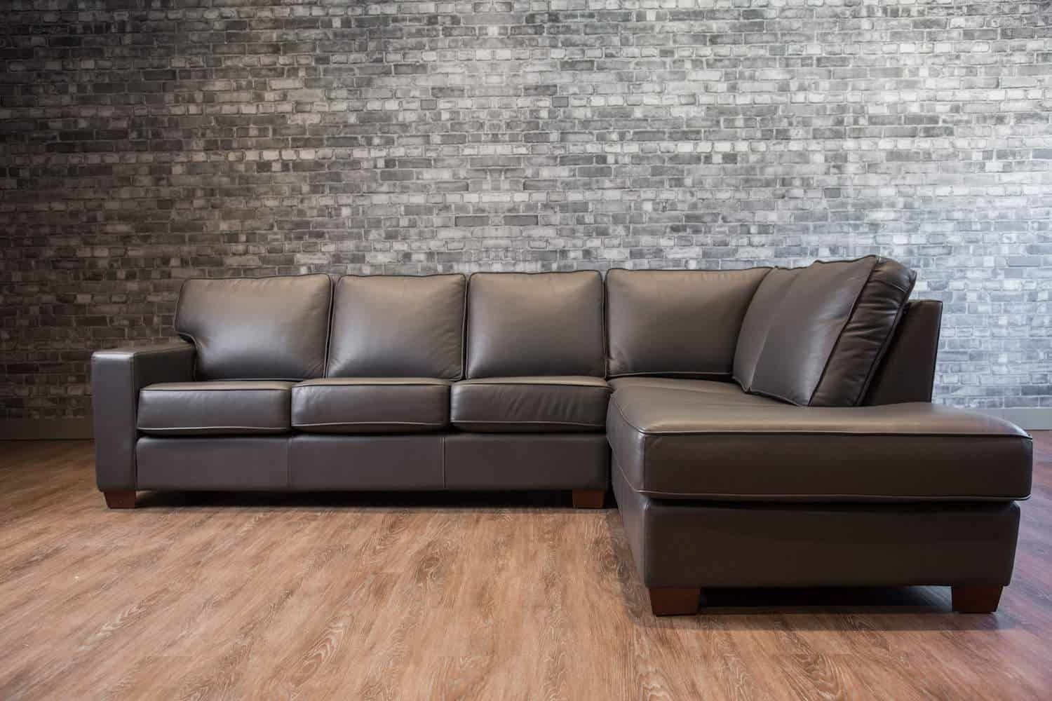 The Mesa Leather Sectional | Canada's Boss Leather Sofas And Furniture Intended For Mesa Foam 2 Piece Sectionals (View 21 of 30)