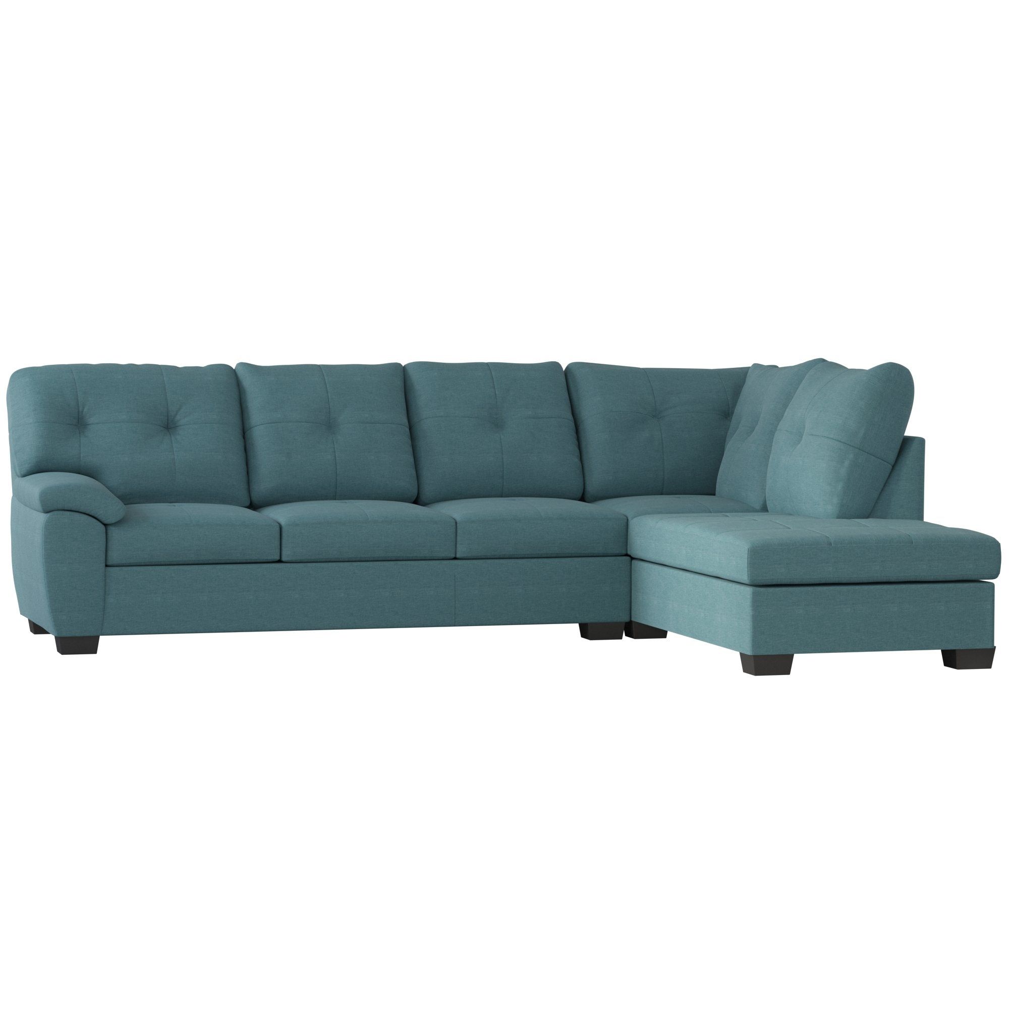 Three Posts Camden Sectional & Reviews | Wayfair In Kristen Silver Grey 6 Piece Power Reclining Sectionals (View 17 of 30)
