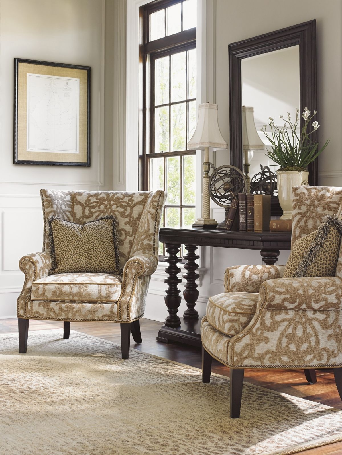 Tommy Bahama Upholstery Marissa Wing Chair | Lexington Home Brands For Marissa Ii 3 Piece Sectionals (View 18 of 30)
