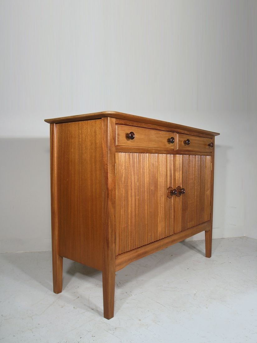 Vintage Solid Walnut & Mahogany Small Sideboarddavid Booth For With Regard To Walnut Small Sideboards (View 6 of 30)