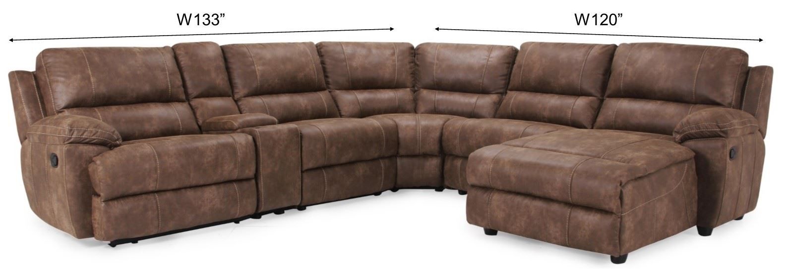 Yellowstone Sectional, Reclining Rooms – Frontroom Furnishings Regarding Jackson 6 Piece Power Reclining Sectionals (Photo 26 of 30)