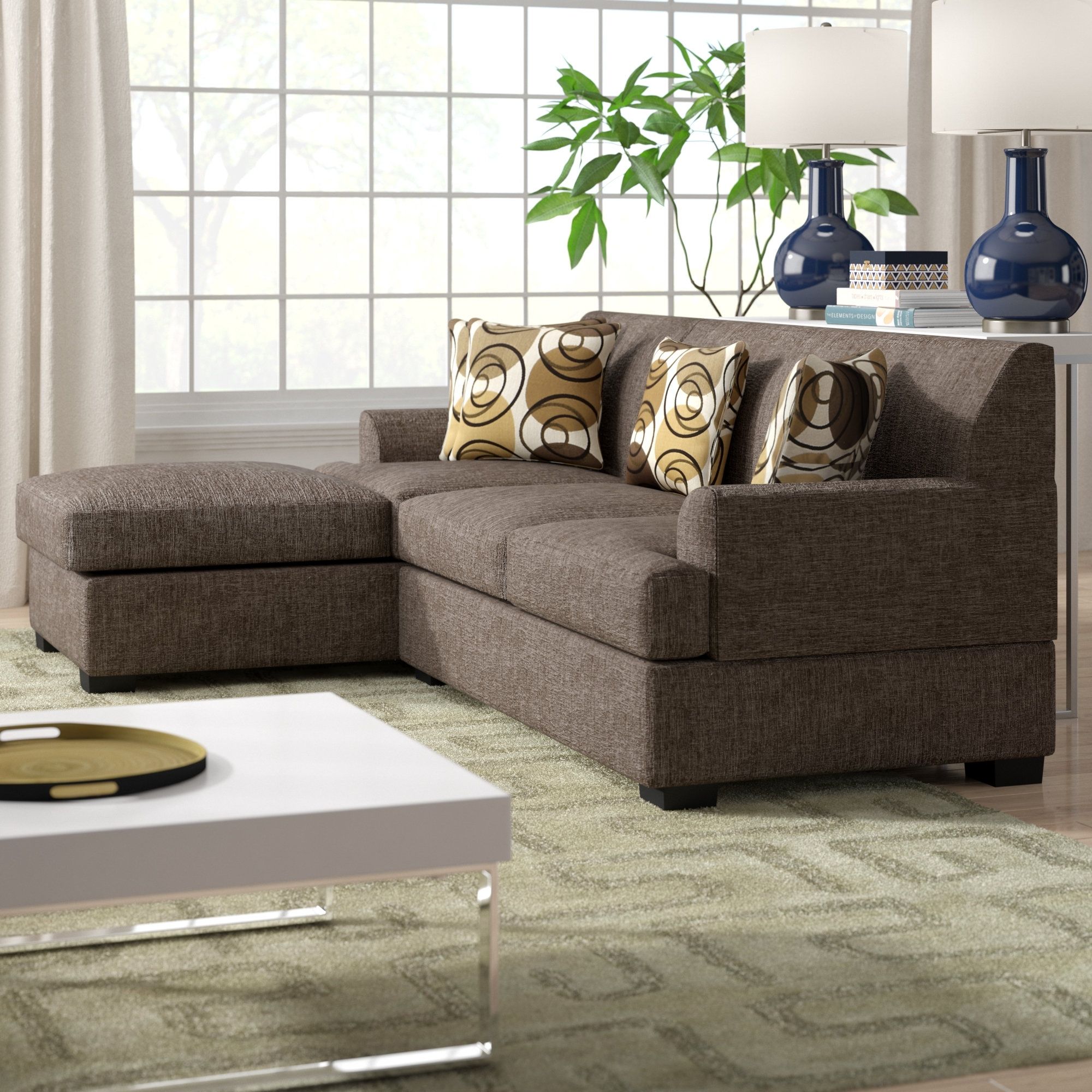 Zipcode Design Jent Reversible Sectional & Reviews | Wayfair Intended For Marissa Ii 3 Piece Sectionals (View 19 of 30)