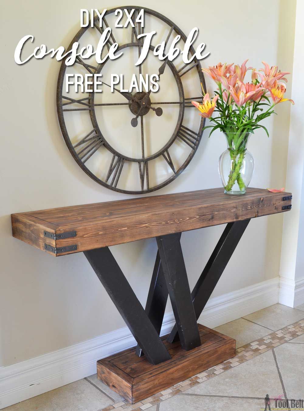 2x4 Console Table | Tables Of All Kinds | Rustic Console Tables For Yukon Natural Console Tables (View 22 of 30)